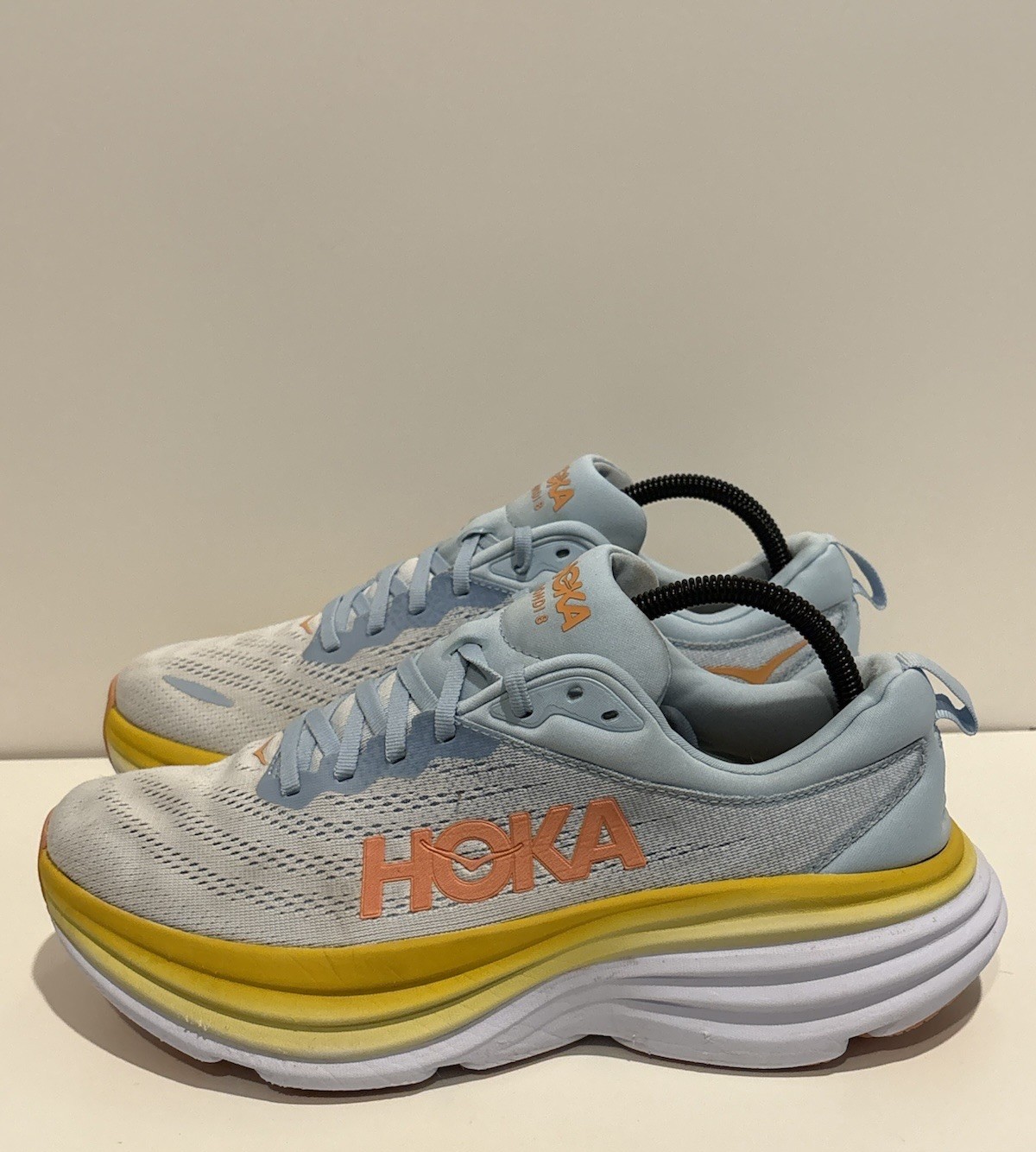 Hoka One One Bondi 8 Women’s 10 US 1127953SSCA Running Shoes Sneakers Blue