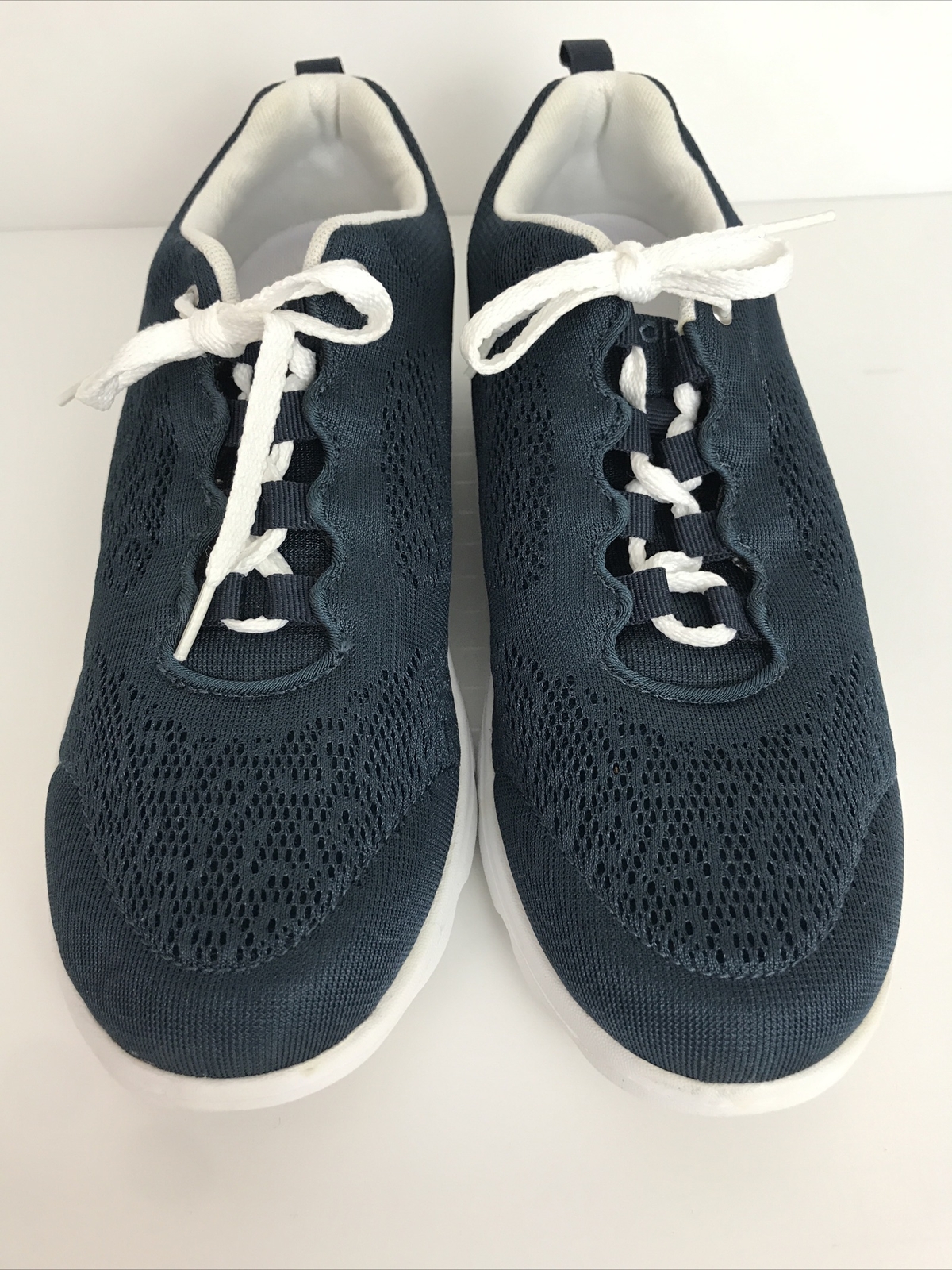 Propet TravelActiv Sneakers W5102 Navy Blue Comfort Walking Casual Shoes Size 8