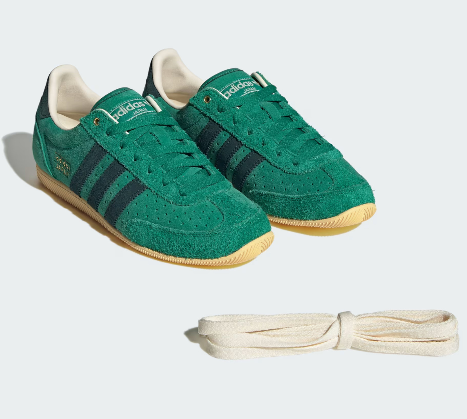 Adidas Japan Lace Up Womens Green Sneakers Casual Shoes KK3564
