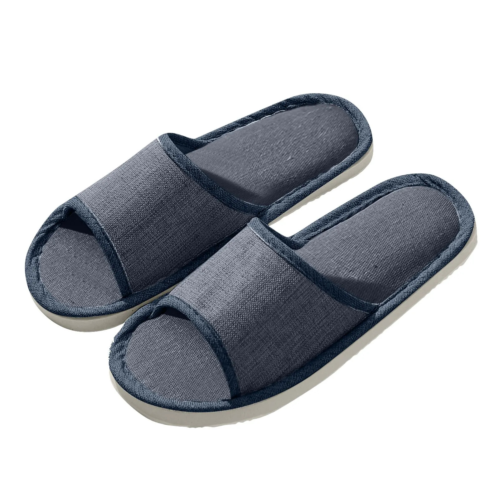 Four Season Linen Home Slippers Women Indoor Bedroom Women House Slides Autumn U
