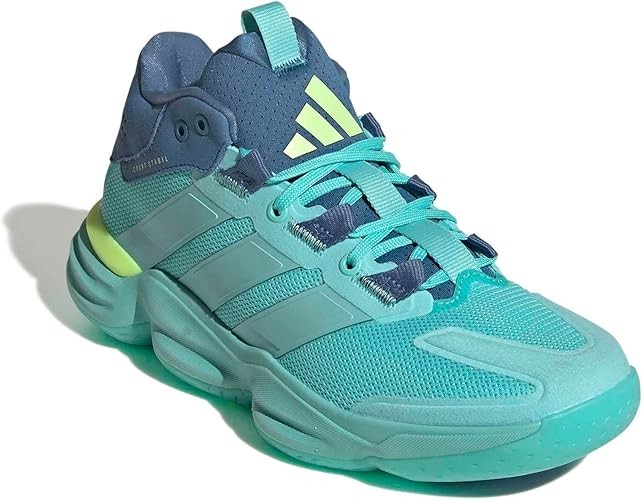 adidas Women’s Court Stabil Volleyball Sneakers Shoes Flash Aqua Size 8