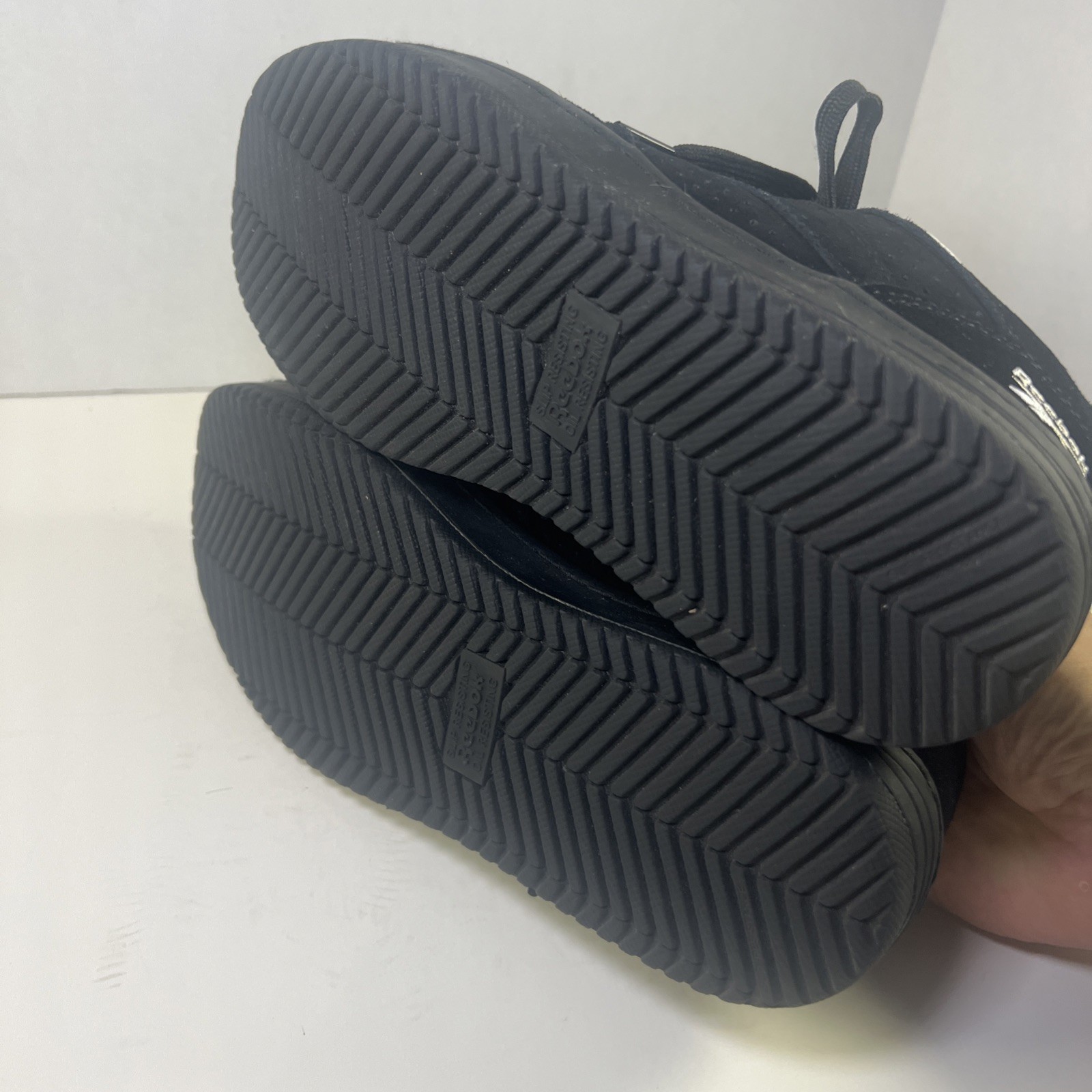 Reebok Black Suade Sneakers Shoe Size Men’s 8 Women’s 10