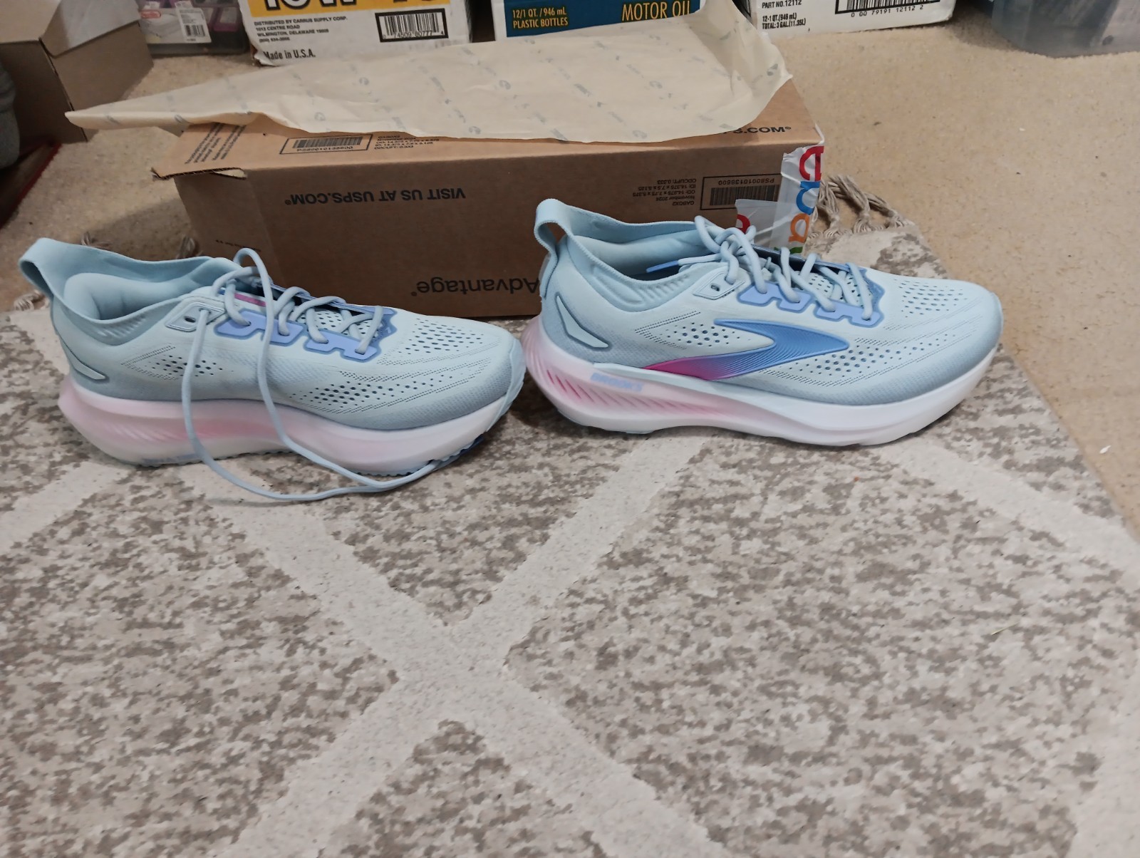 Brooks Womens GLYCERIN 23 Skyway Blazing Bell Pink Size 11B Medium 1204651b475