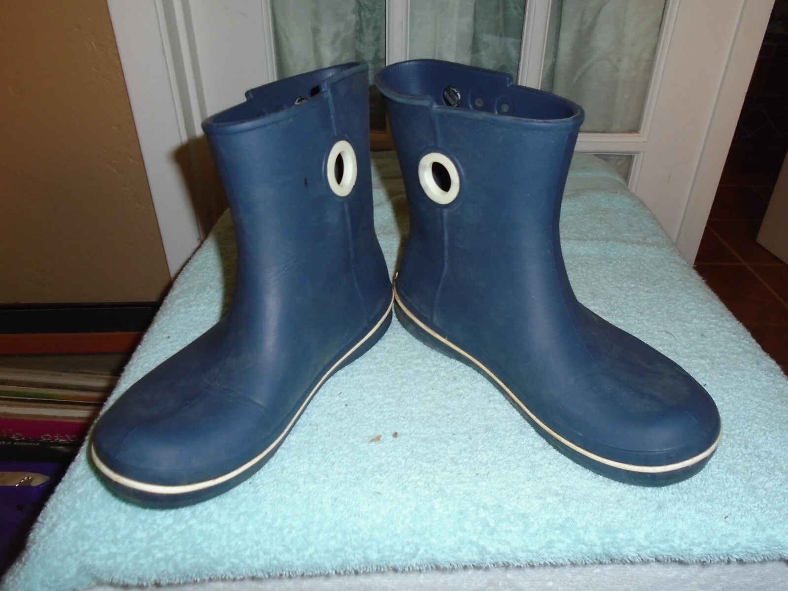 Crocs Jaunt Shorty Navy Blue Rain Boots Women’s Size 7