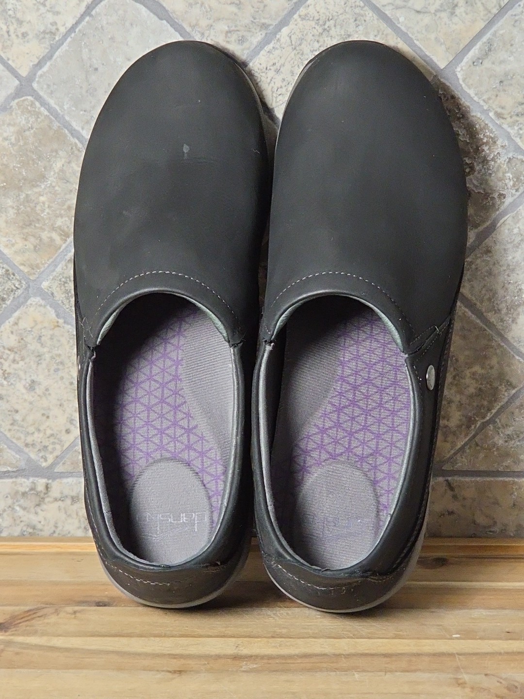Dansko Patti Women’s Waterproof Casual Shoes Black Milled Nubuck Size 11.5-12 M