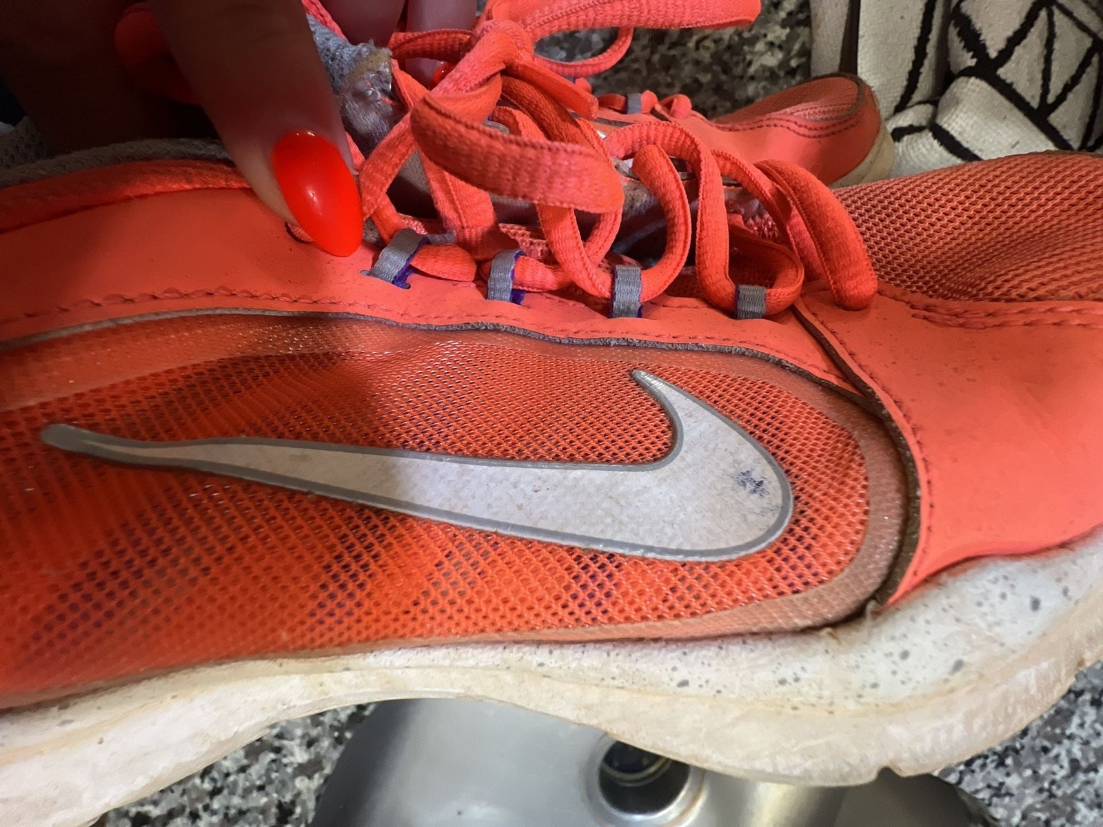Nike Flex Trainer 4 Women’s Training Shoes Bright Mango Orange White