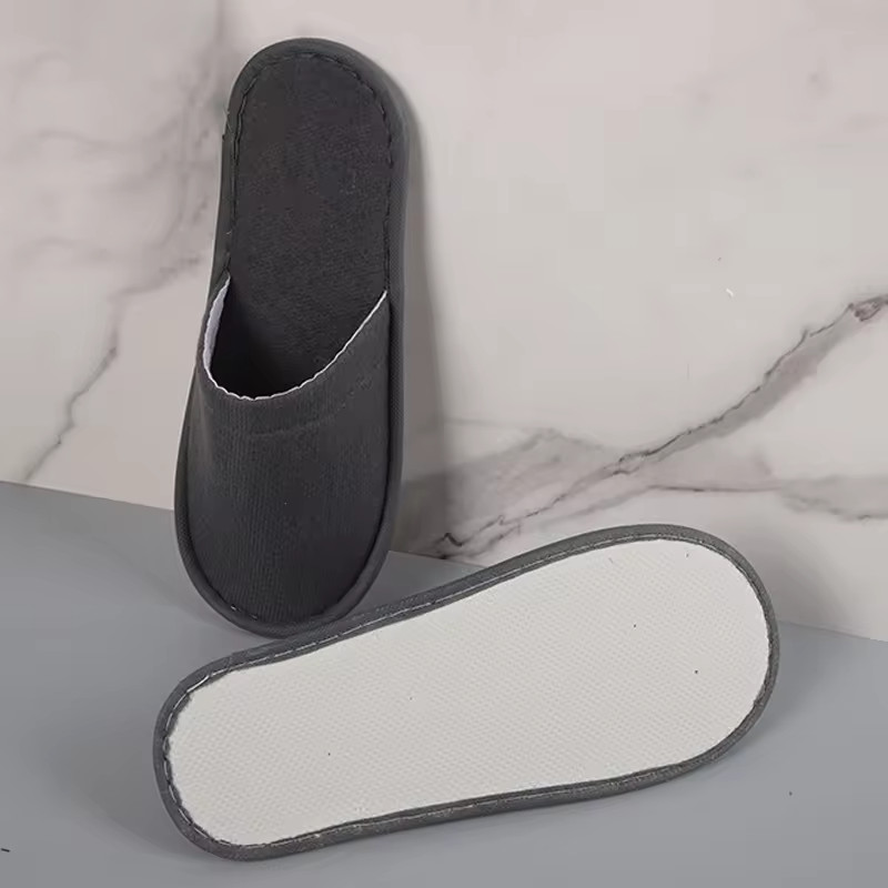 Disposable Slippers Non Slip Closed Toe 3 pairs For Spa, Bathroom, Hotel AirBnb