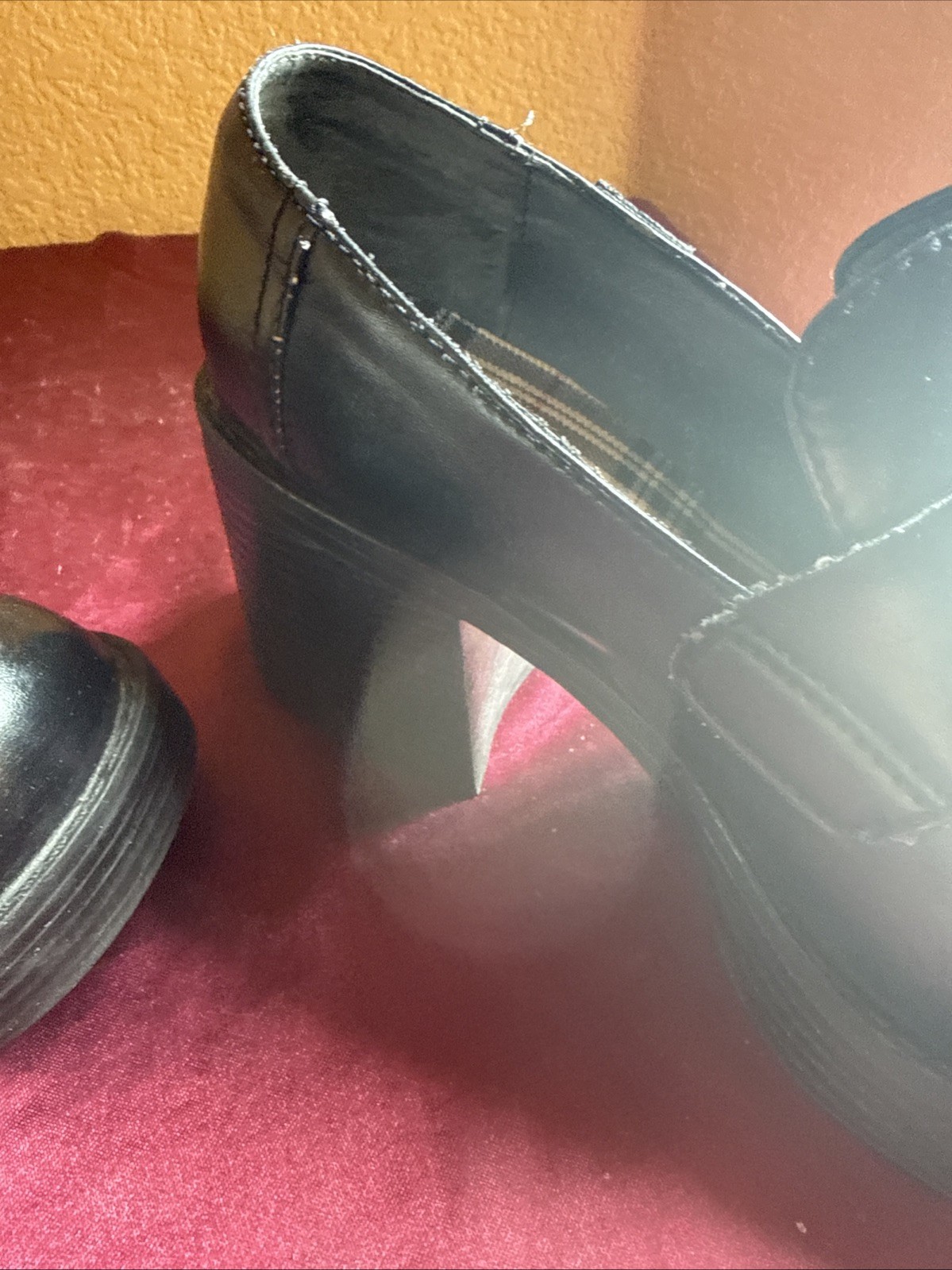 Mudd Chunky Y2K VTG Black Heel Loafer Preppy Platform Shoes 6