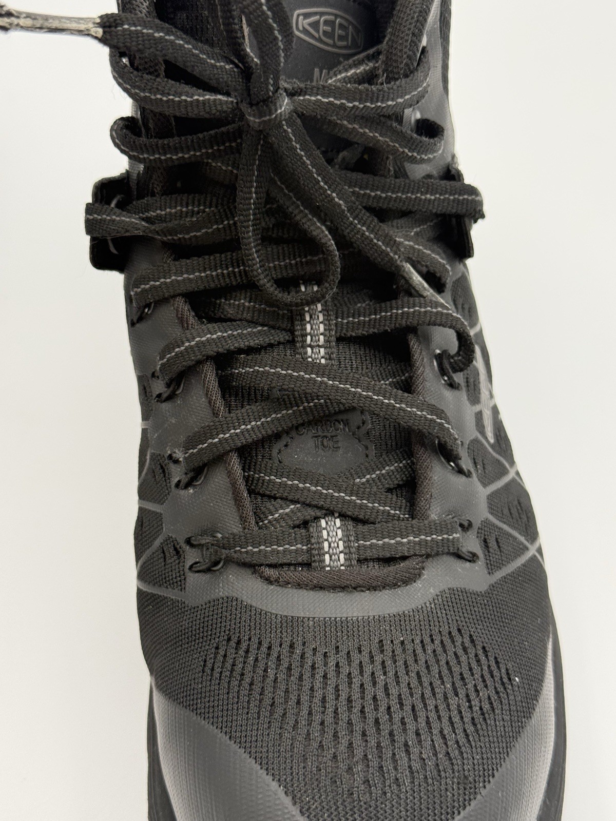 KEEN Womens Vista Energy Mid Composite Toe Work Boots, Size 8,Black/Raven