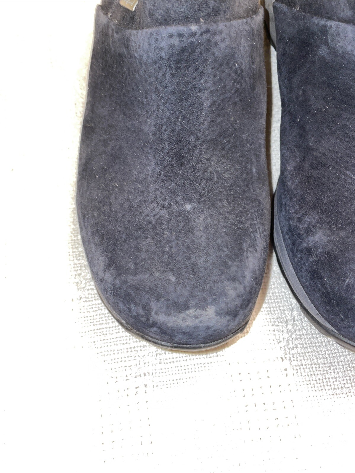 Dansko Womens Casual Mules Size 38 U.S. 7 M Black Suede Leather Workwear Clinic