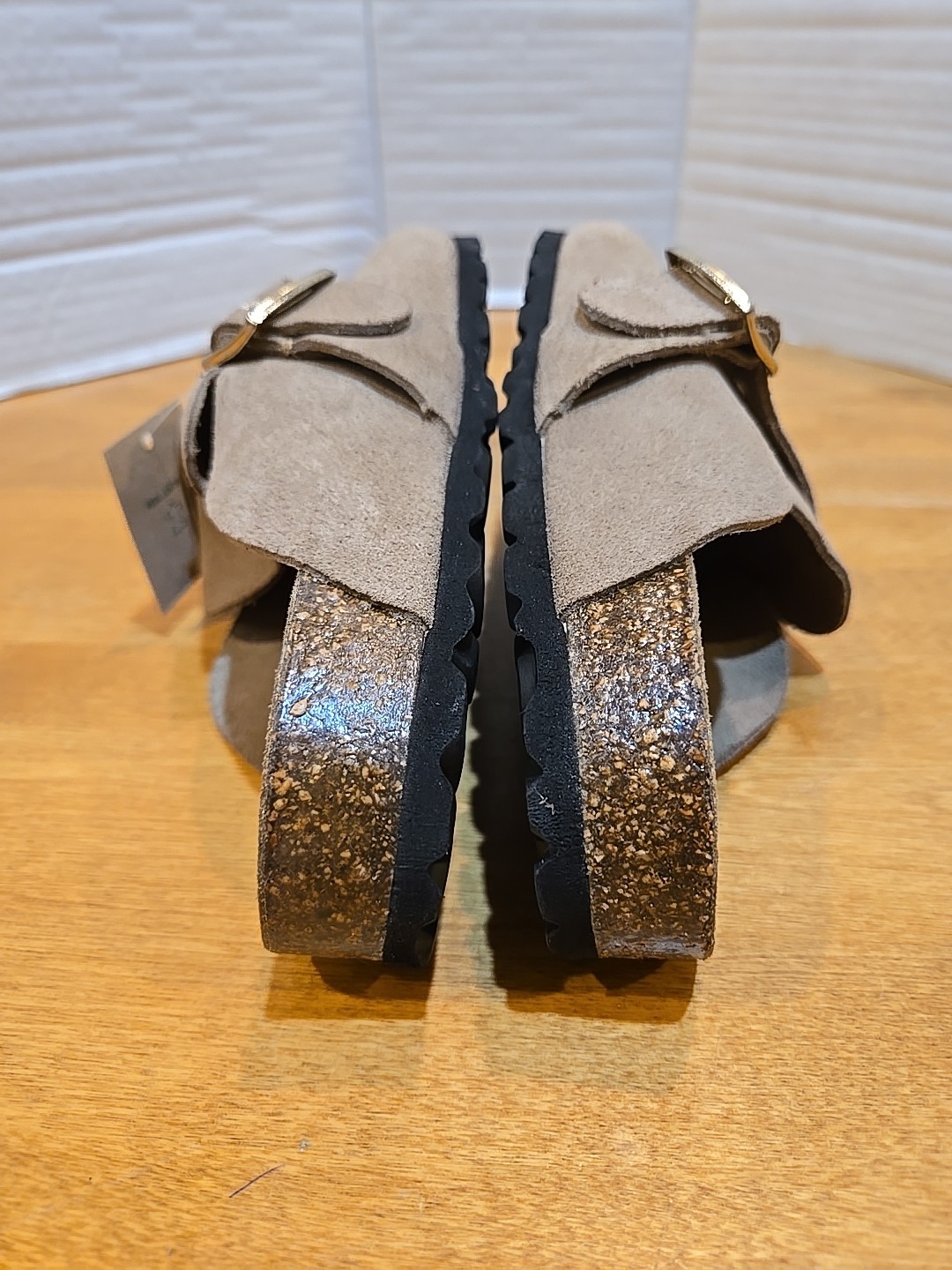 Bio Green Leather Sandals Ladies 8/EU 39 Hippy Boho Show Festival Gorpcore