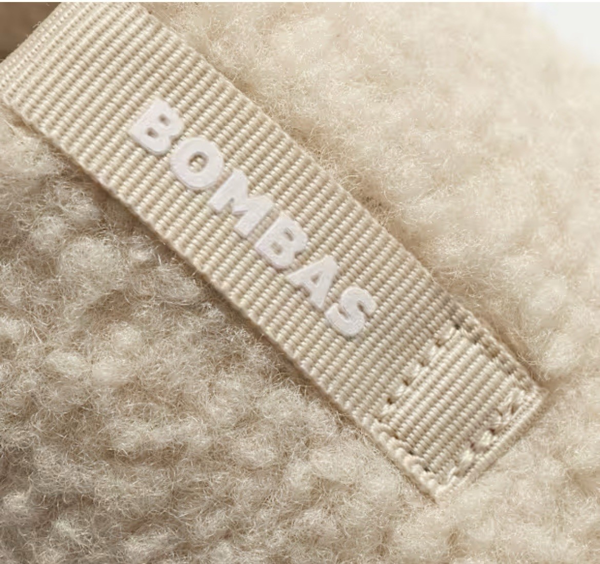 BOMBAS Women’s Sunday Slipper Cream Sherpa Sz 8 New Without Box