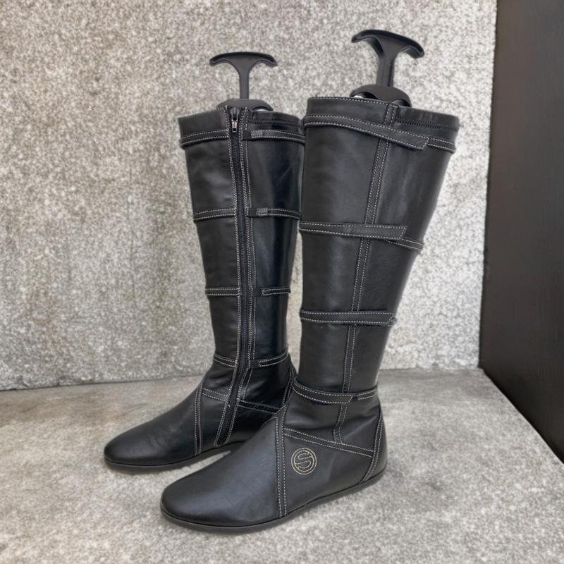 Women Giuseppe Zanotti boots black leather 38 #8RR0