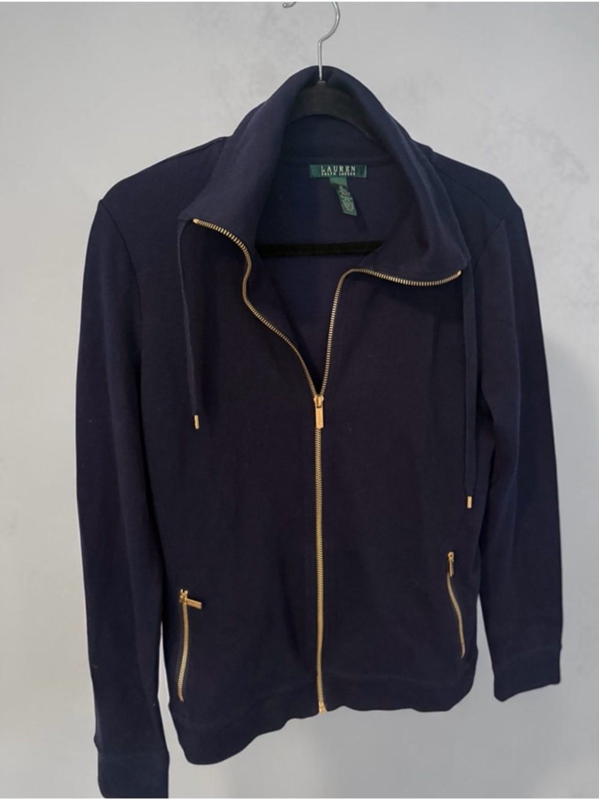 Lauren Ralph Lauren Navy Full-Zip Jacket Size M – Quiet Luxury – Preppy