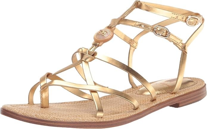 Sam Edelman Gwen Sandal Amber Gold 5 Medium