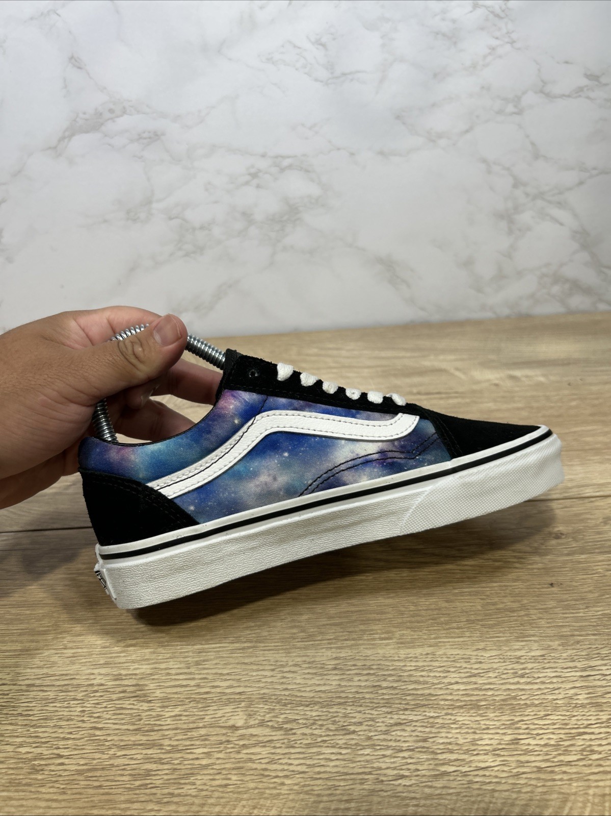 Vans Old Skool Unisex Galaxy Black Skate Women Shoes VN0A3WKTG4F Sz 5 New
