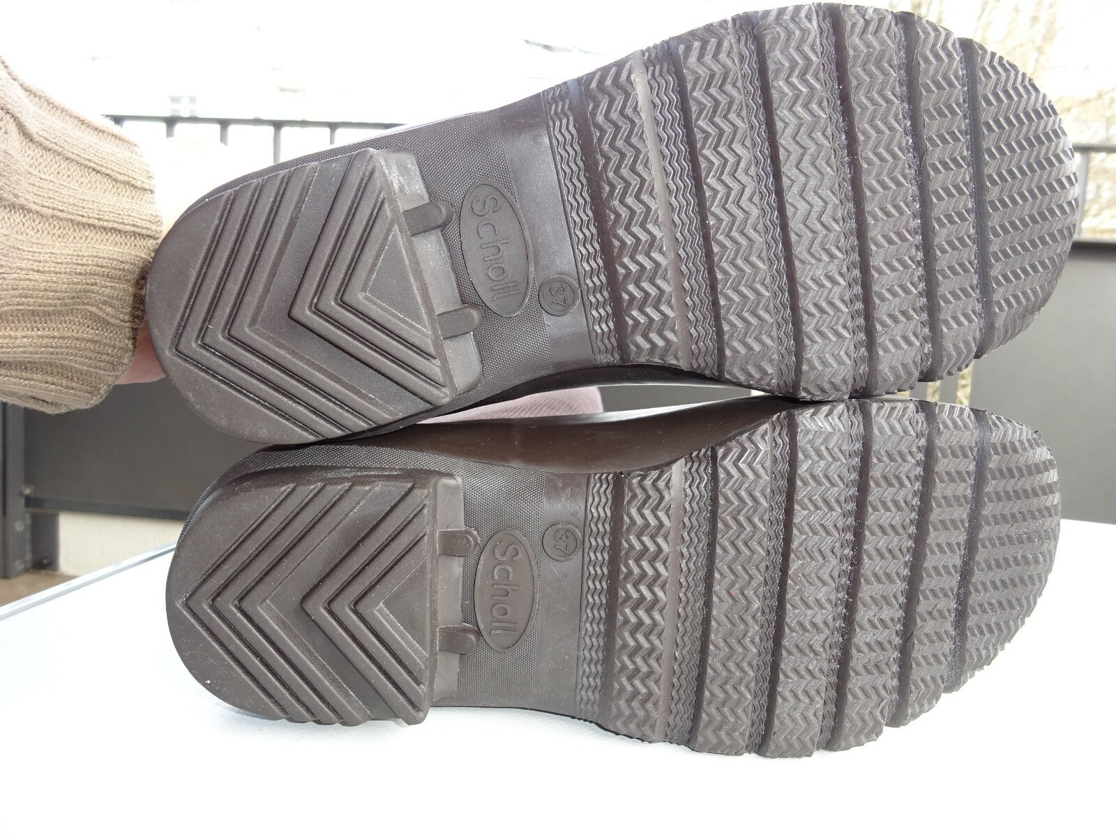 SCHOLL 299 DR.SCHOLL Damen Schuhe Stiefel Gummistiefel Gummi Kord Gr.37 Neuw
