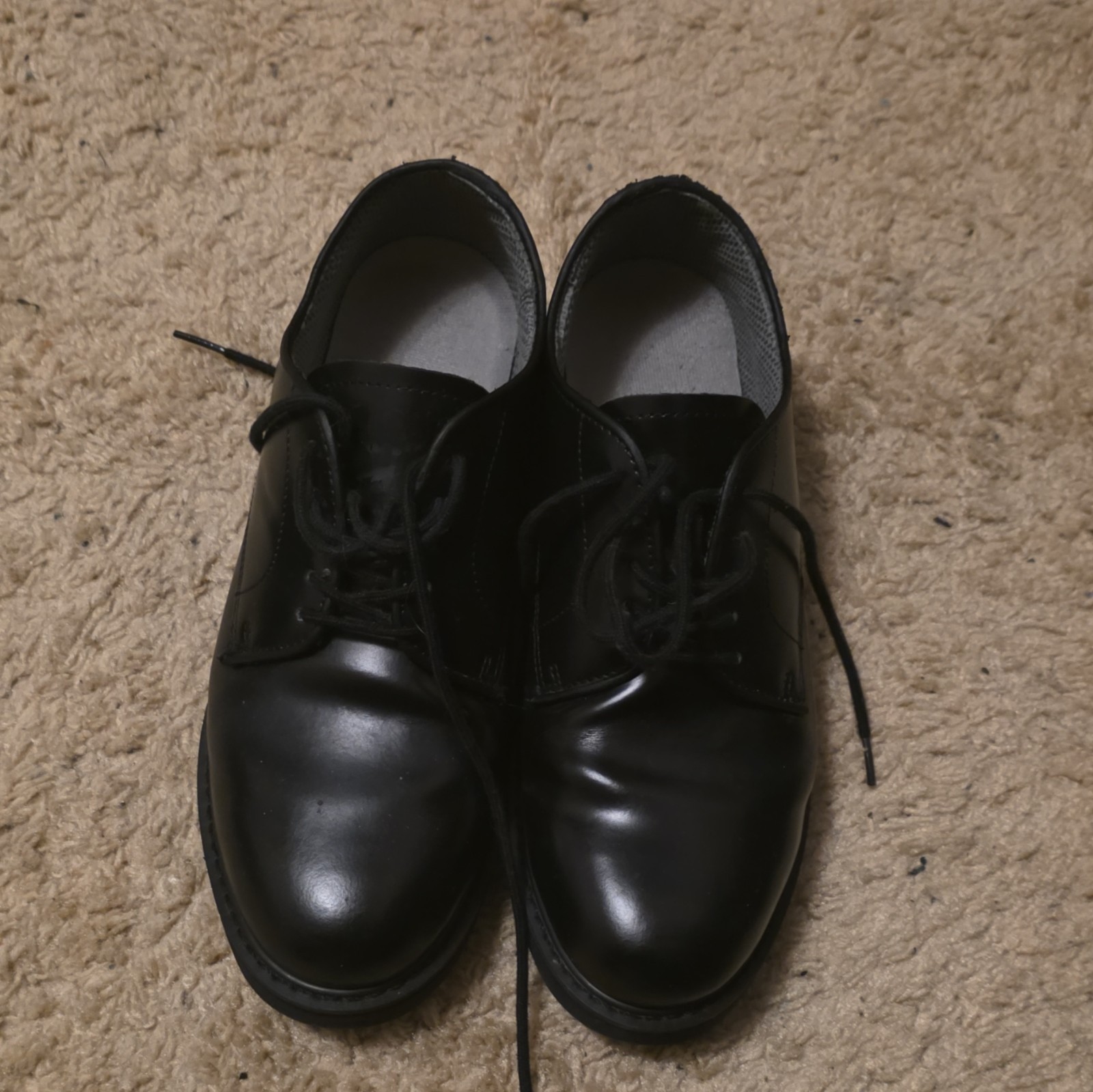 Rothco Black Leather Low Top Lace-Up Sneaker Solid Workwear Unisex Adults