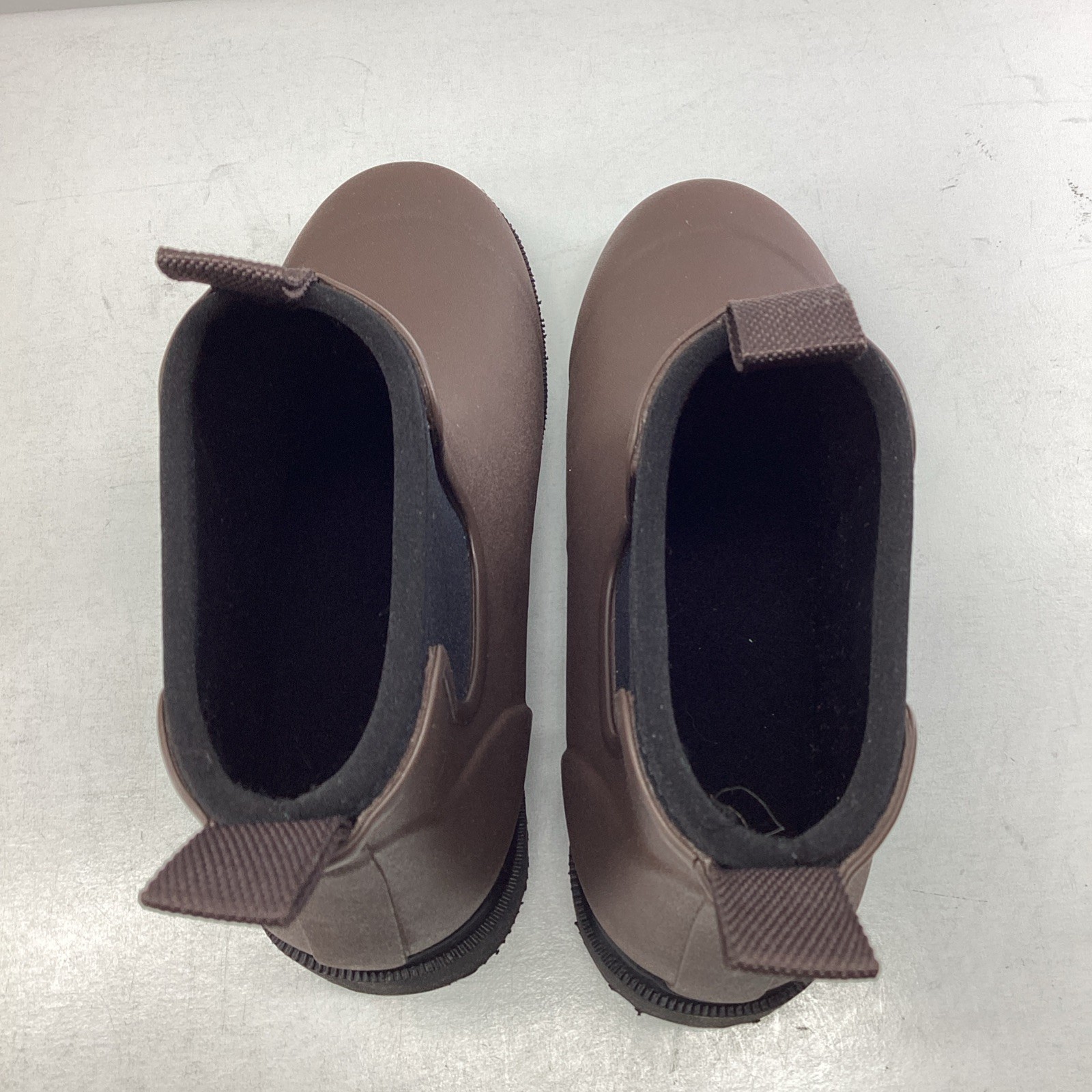 Merry People Bobbi Ankle Rain Boots Chocolate/Black US M4 W5