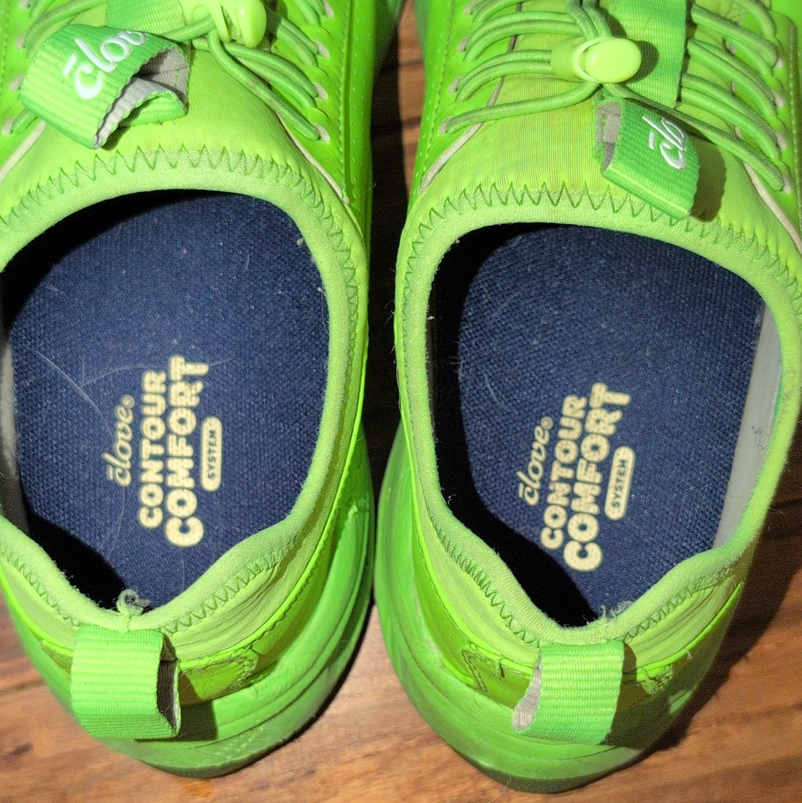 Clove Women’s Athletic Sneakers, Neon Green, Size 8