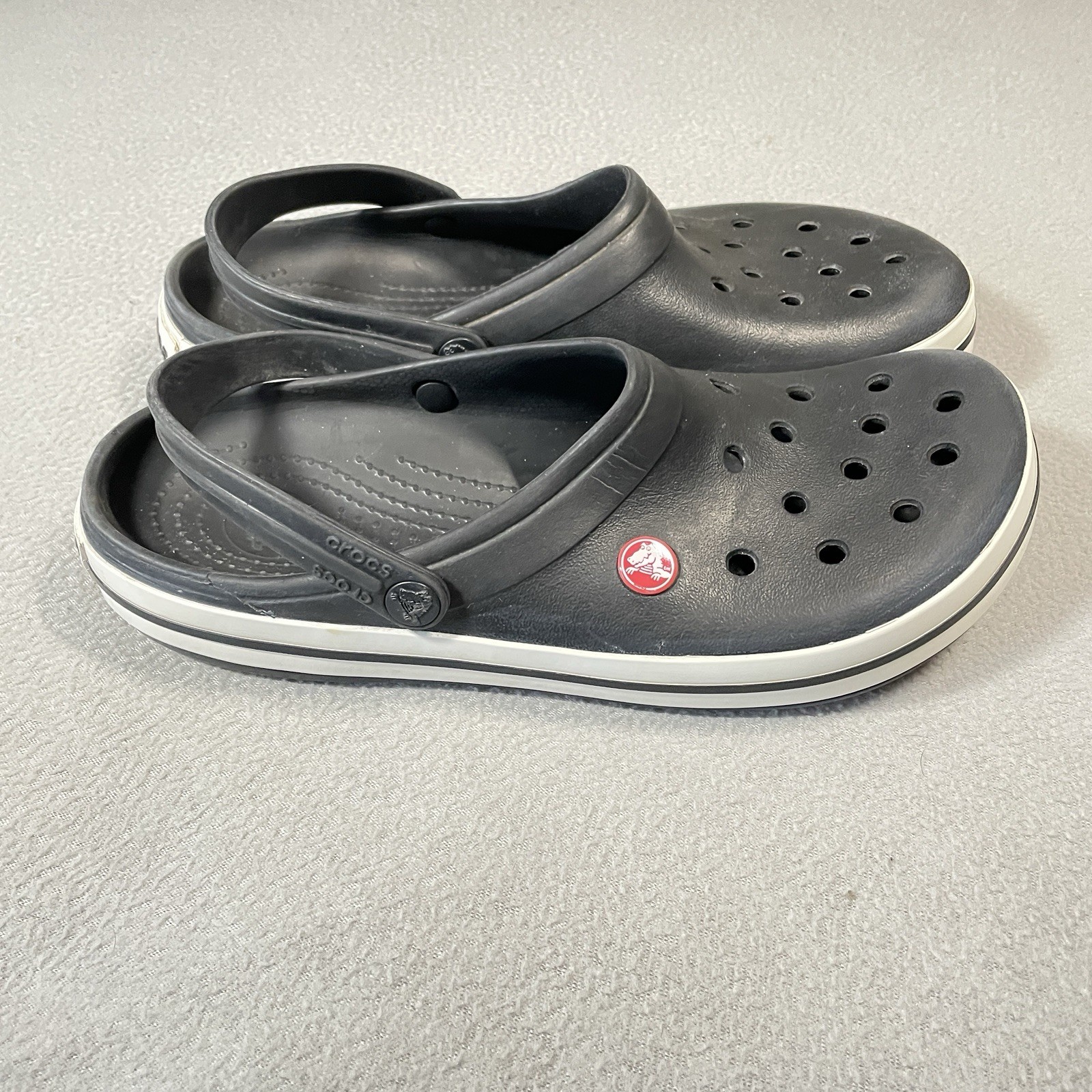 Crocs Size 9M 11W Sandals Crocband Clog Black Shoes Beach Outdoor Unisex