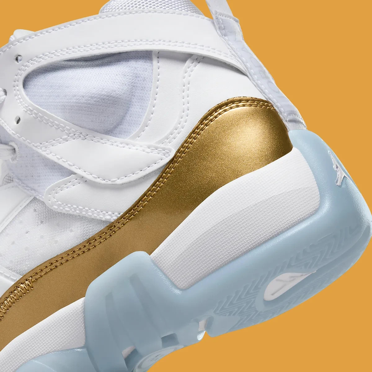 Nike Women’s Air Jordan Jumpman Two Trey Shoe White Metallic Gold DR9631-107 NEW