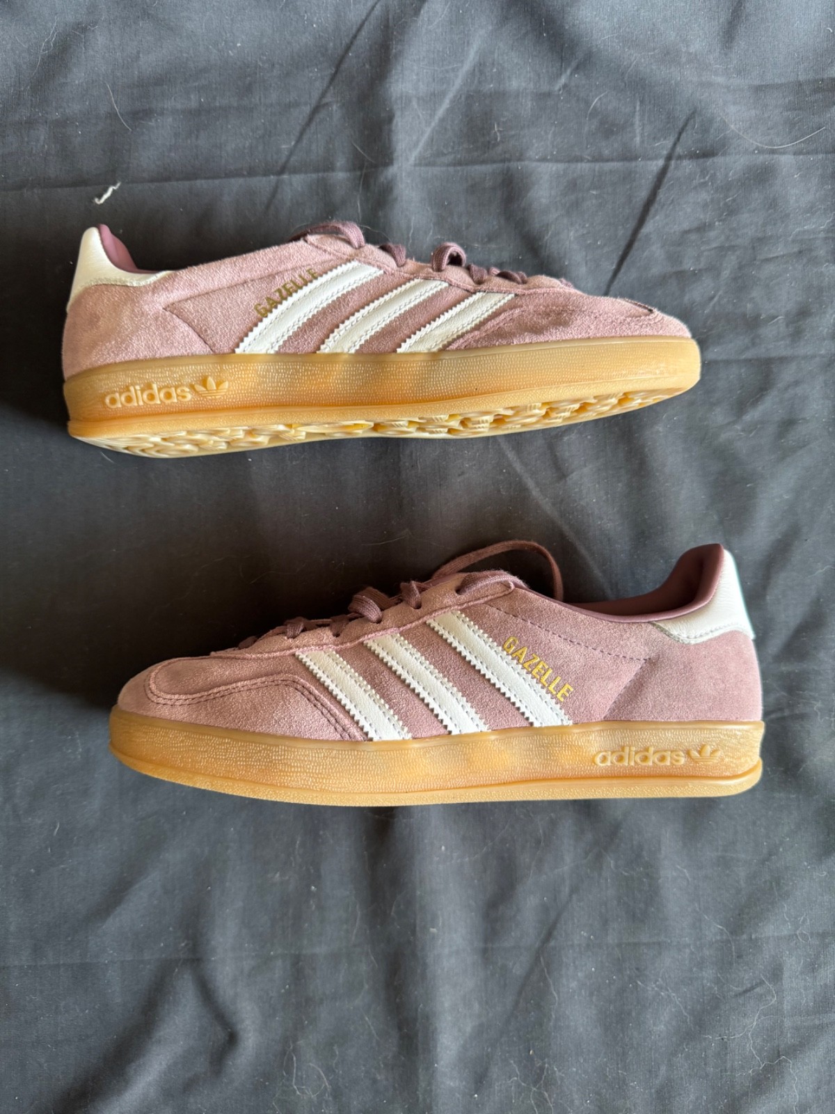 Adidas Gazelle Indoor Shadow Fig Gum Women’s US Size 7 – Pre-Owned Good Conditio