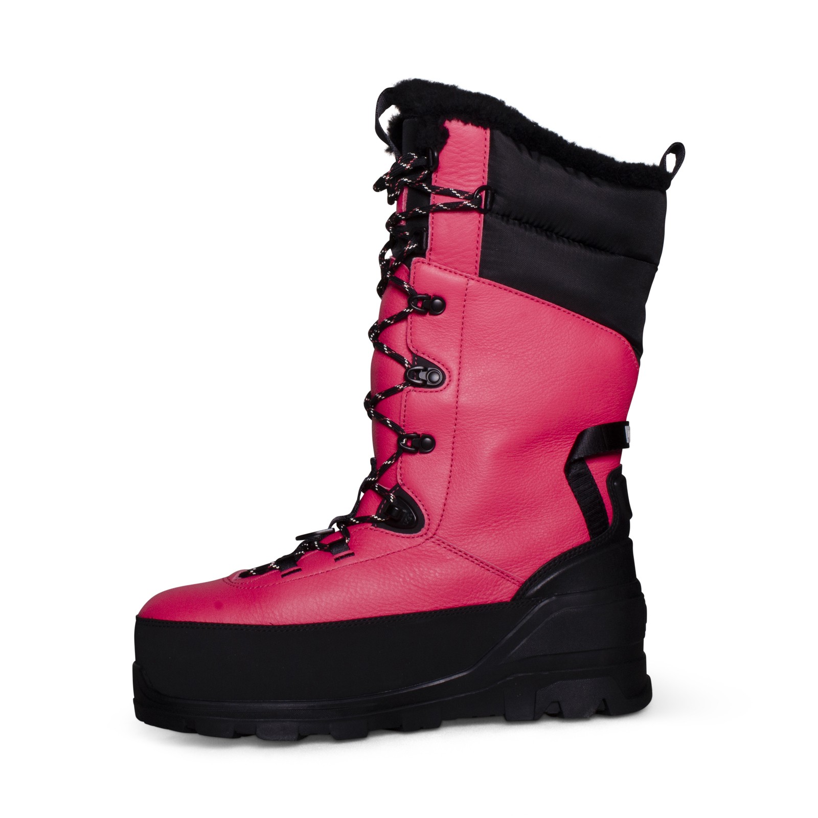UGG SHASTA BOOT TALL PINK GLOW LEATHER WOOL ALL GENDER BOOTS SIZE US M9/W10 NEW