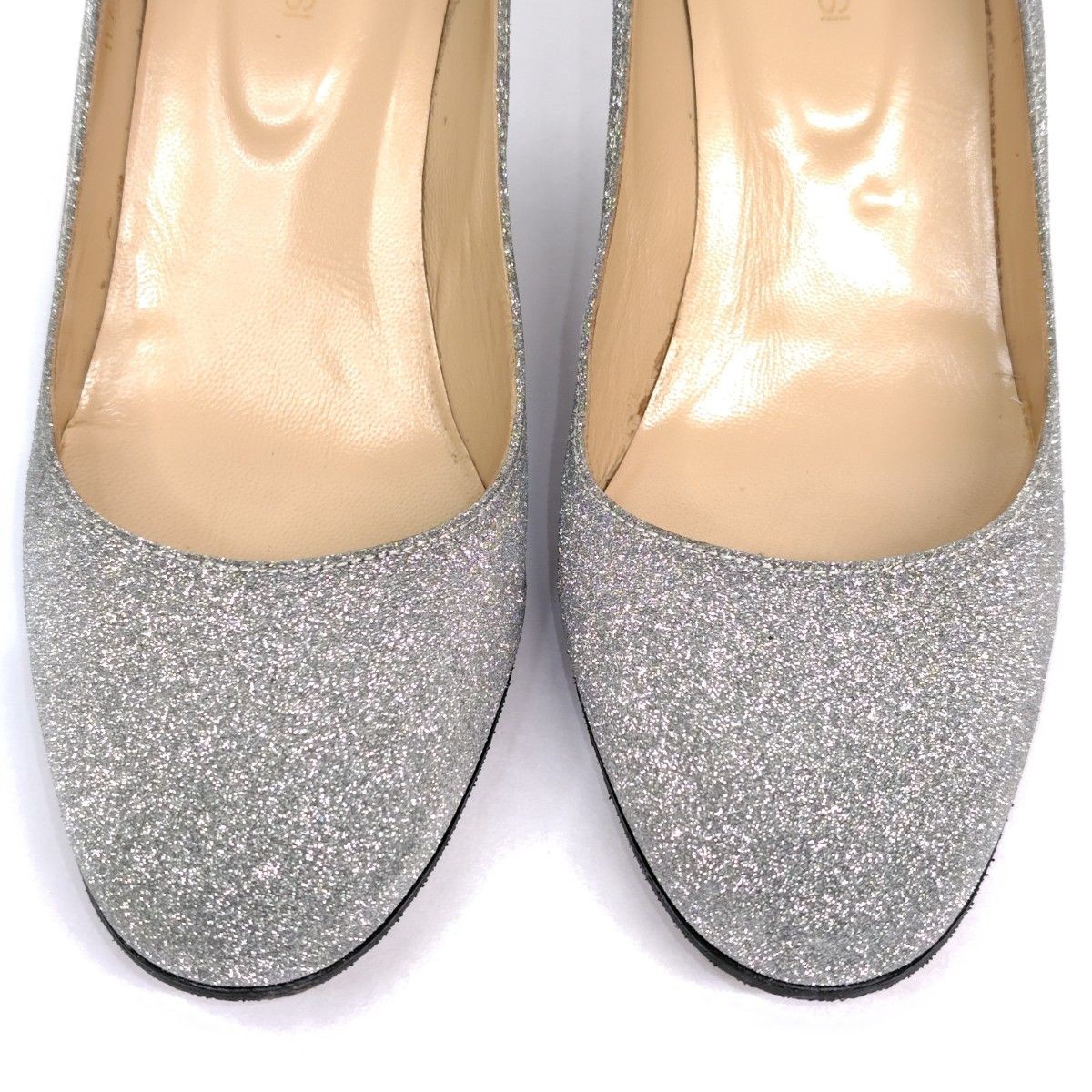 Sergio Rossi Pumps Shiny Glitter Silver Women’s Size EU36/US6