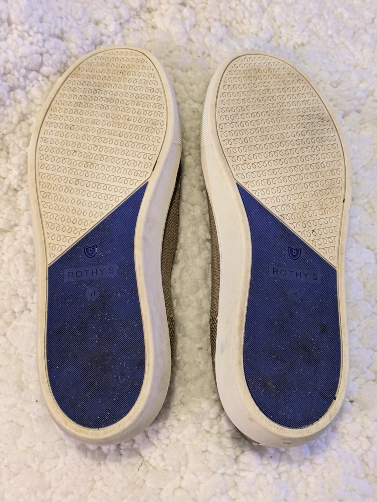 Rothy’s The Original Slip On Sneaker Shoes Womens Size 11 Knit Fabric