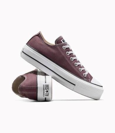 New NIB Converse Trail Mixed Brown All Star Chuck Taylor Platform Lift Sneakers