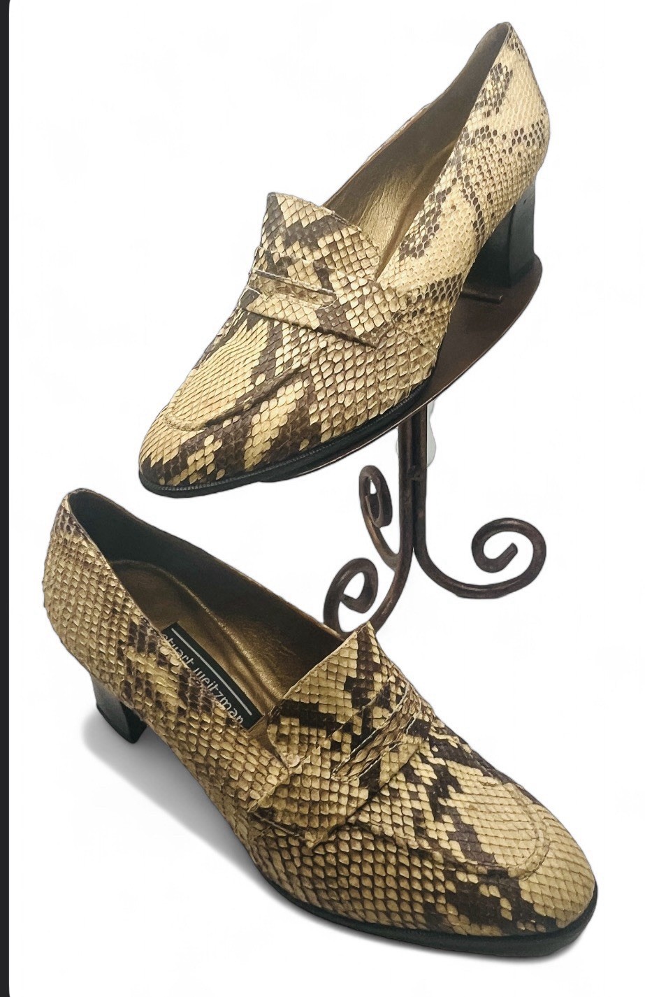 Vintage Stuart Weitzman Women’s Snakeskin Pumps Heels Shoes Size 9.5B