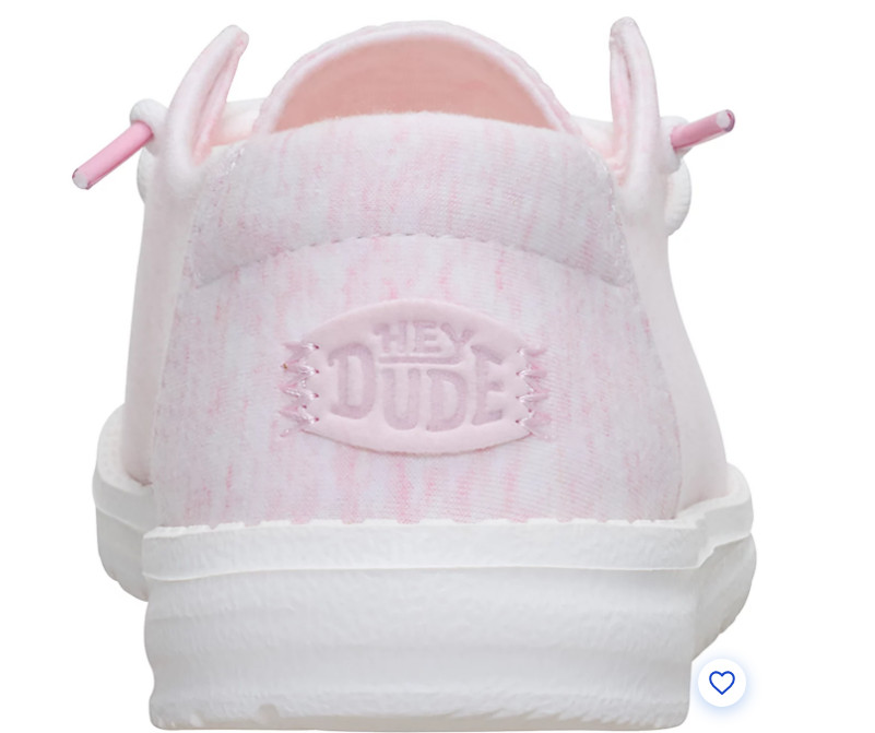 HEYDUDE Women’s Wendy Stretch Jersey Slip-On Shoes, Light Pink 01