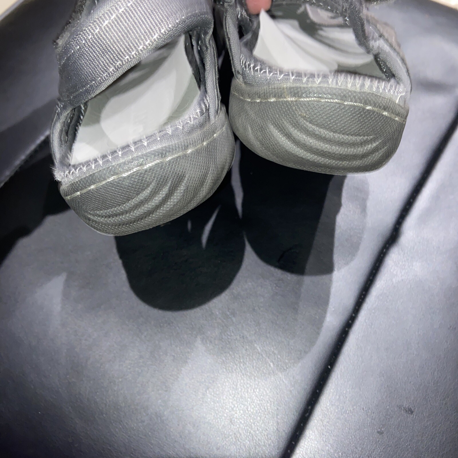 JBU JSport Poppy Sandal Gray Poppy Ladies Hook & Loop Closure Size 8.5