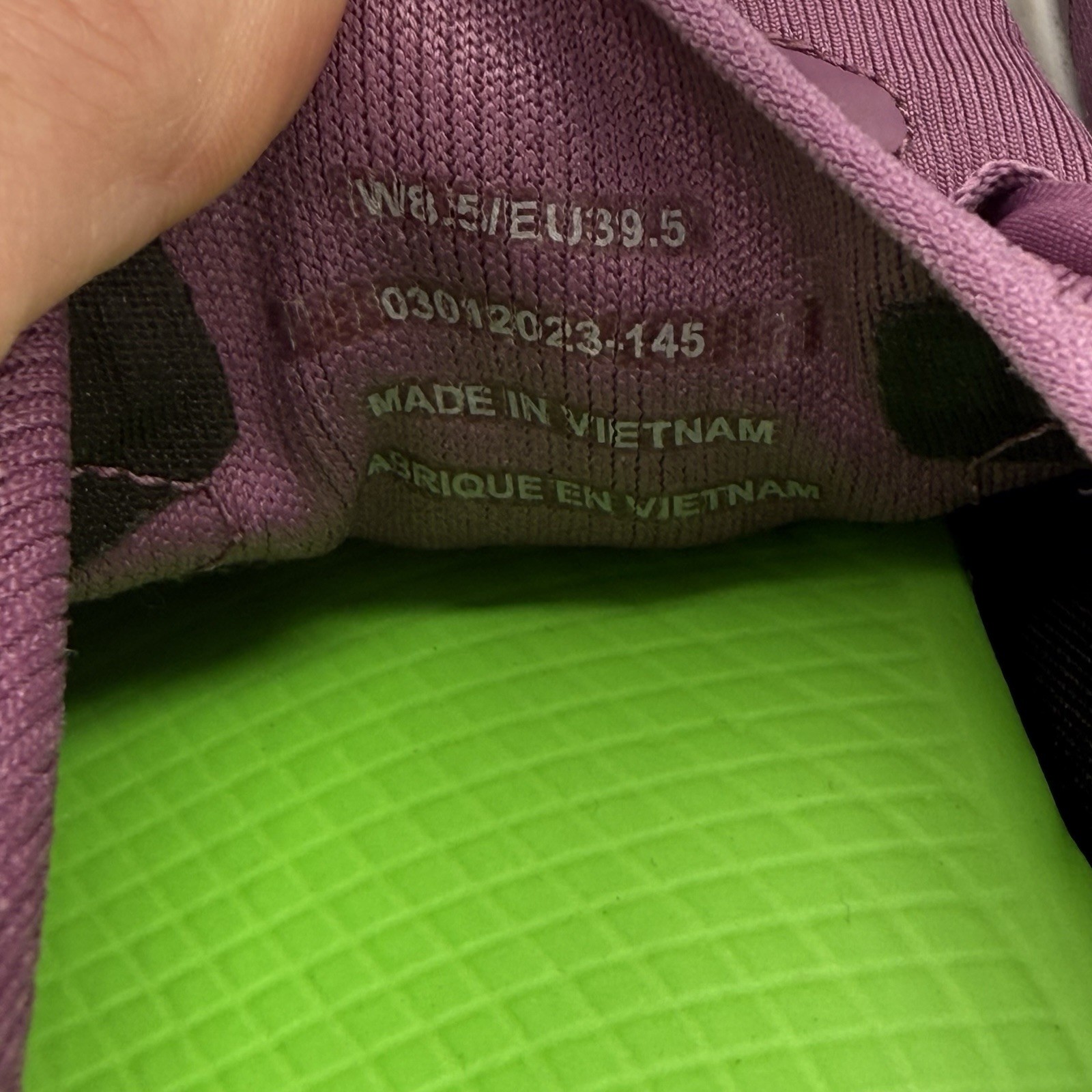 Oofos Women’s OOmg Sport LS Plum Purple Athletic Running Shoes Sneakers Size 8.5