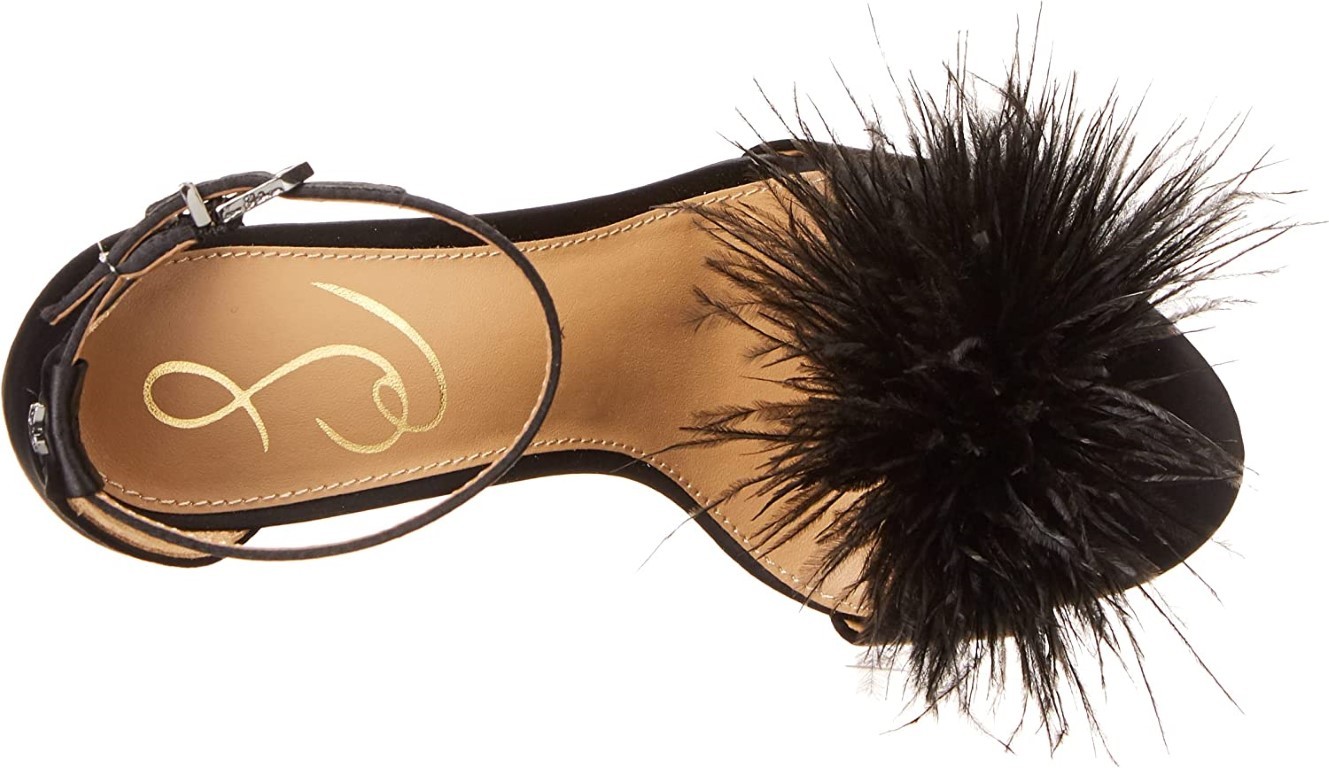 Sam Edelman Yaro Feather Women’s Black Heels NW/OB 4M
