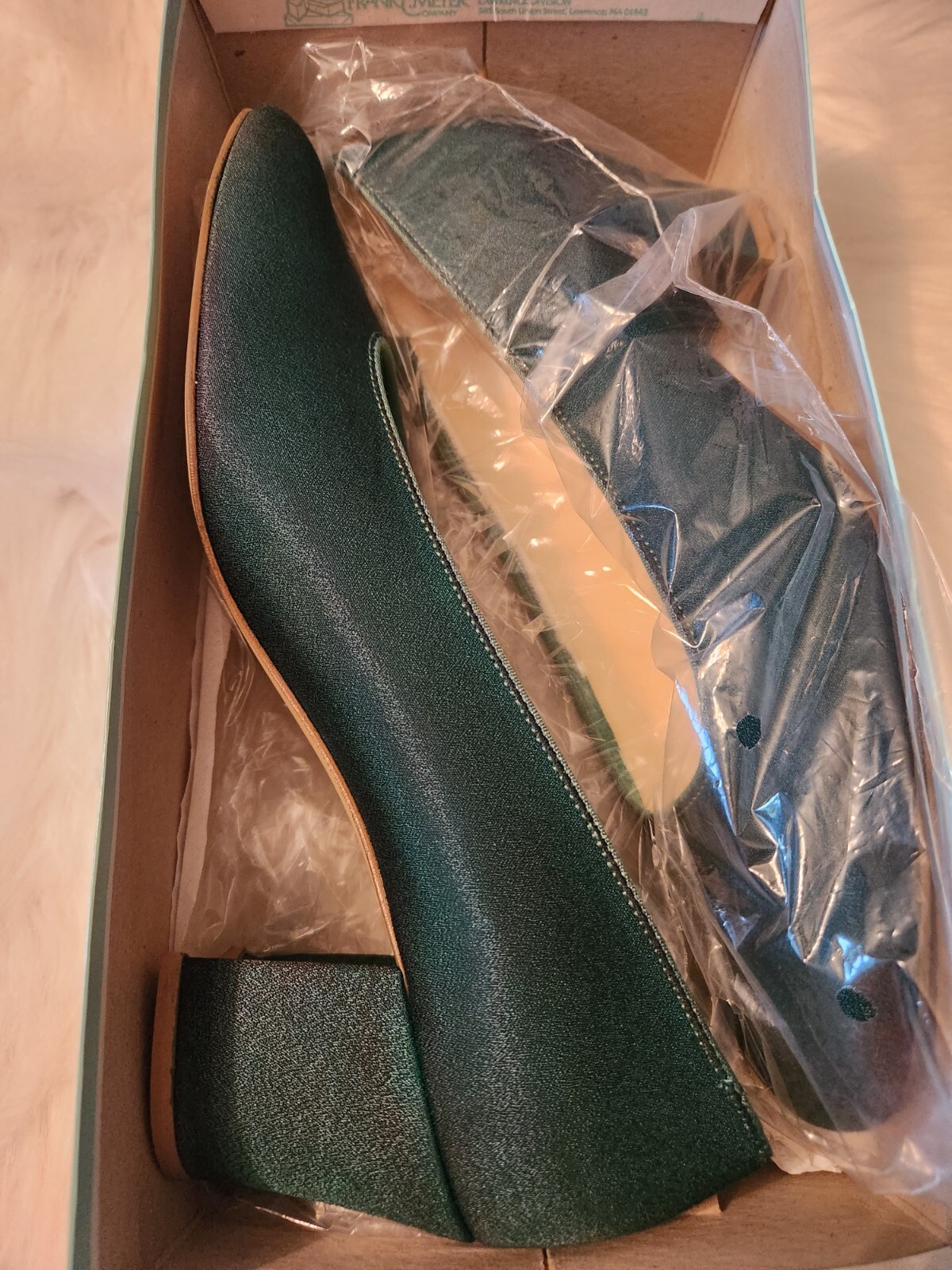 Vintage Heels Shoes Dyeables II 80s Luxe 10B Green GG