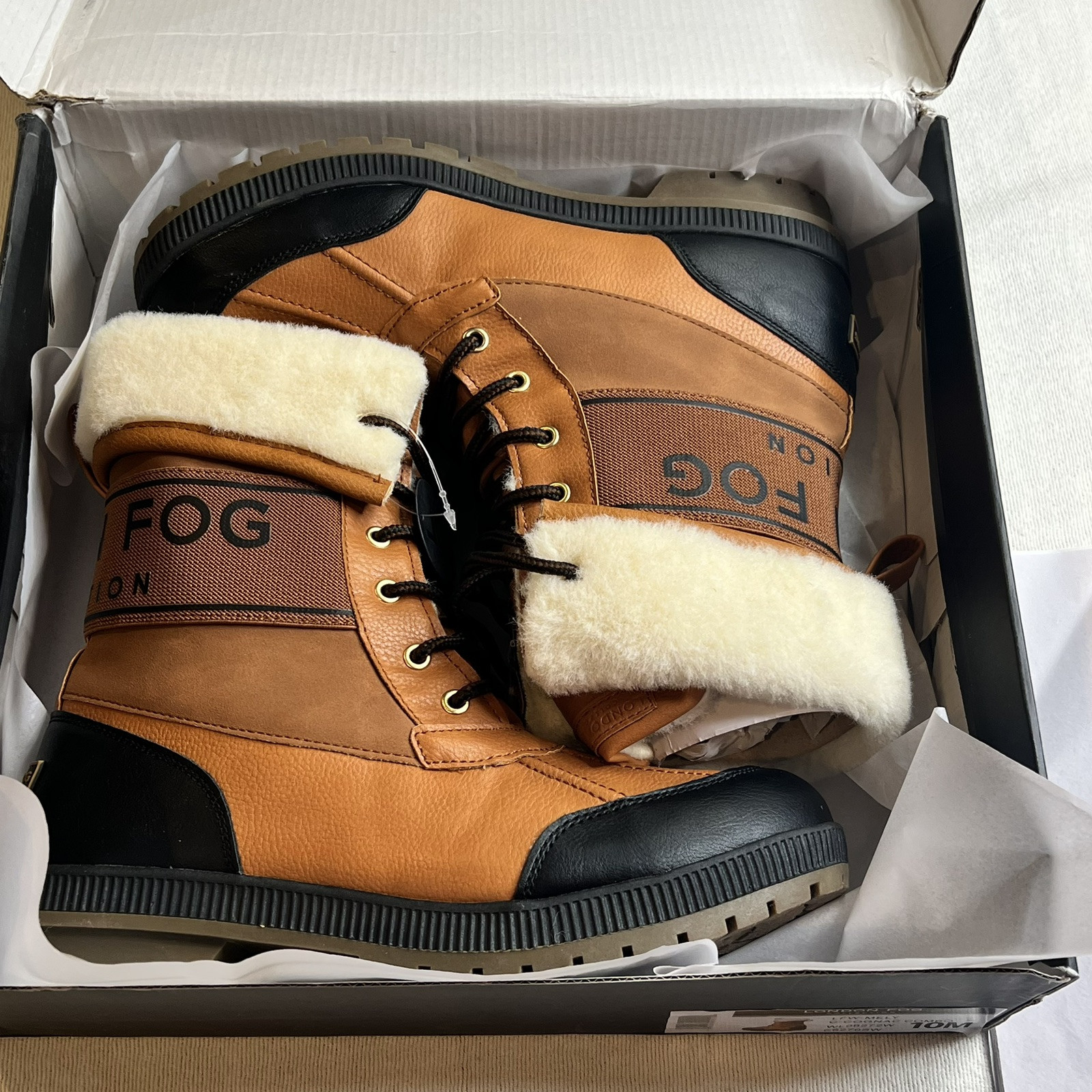 ￼London Fog Womens Boots Size 10M.MLFW Milly Combo Not Available In Retail store