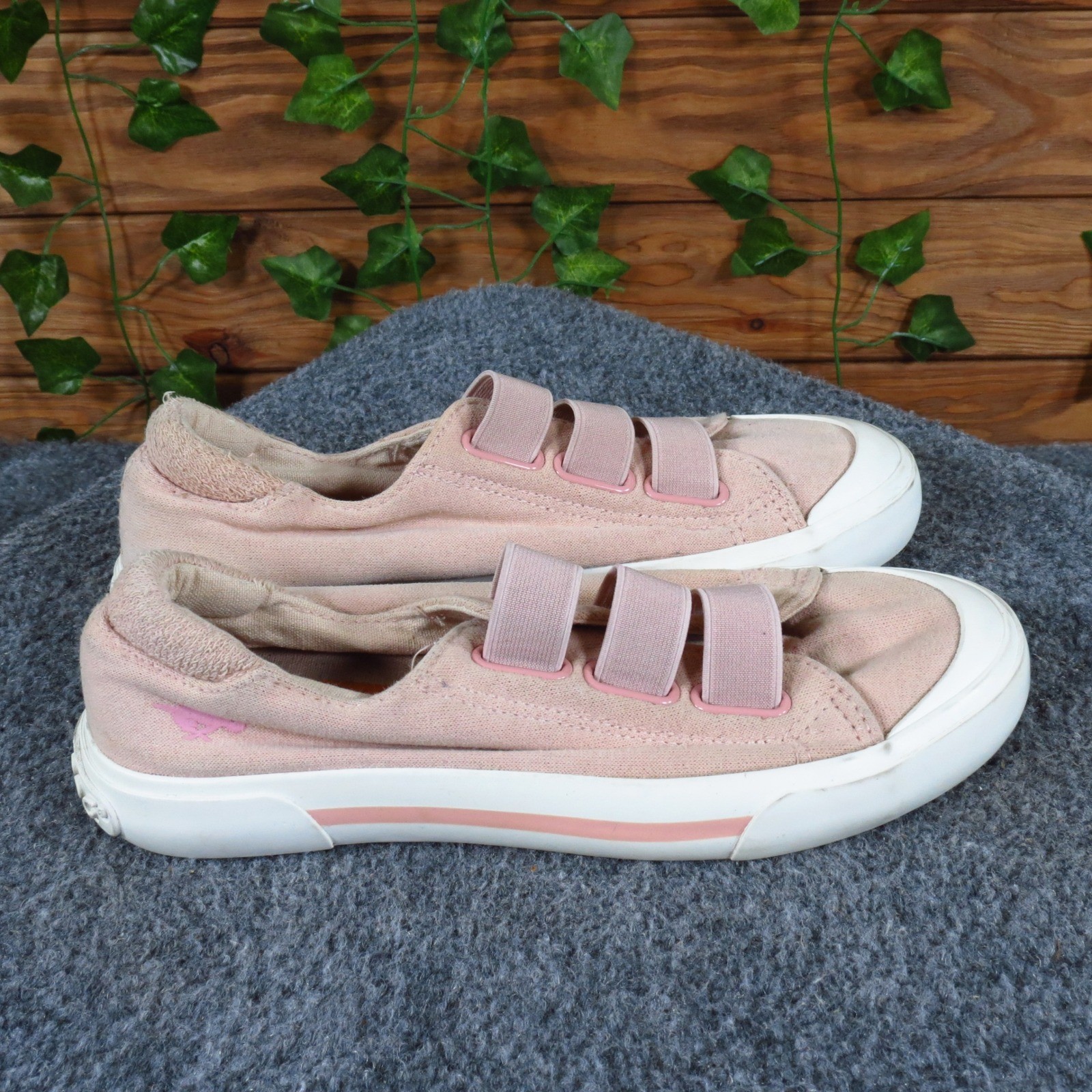 Rocket Dog Jamaica Women Casual Sneaker Size 6 Daily Wear Pink Fabric Straps