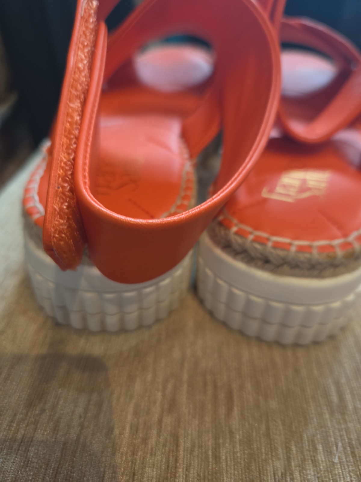 Franco Sarto Sienna Platform Wedge Sandal US 11 Orange