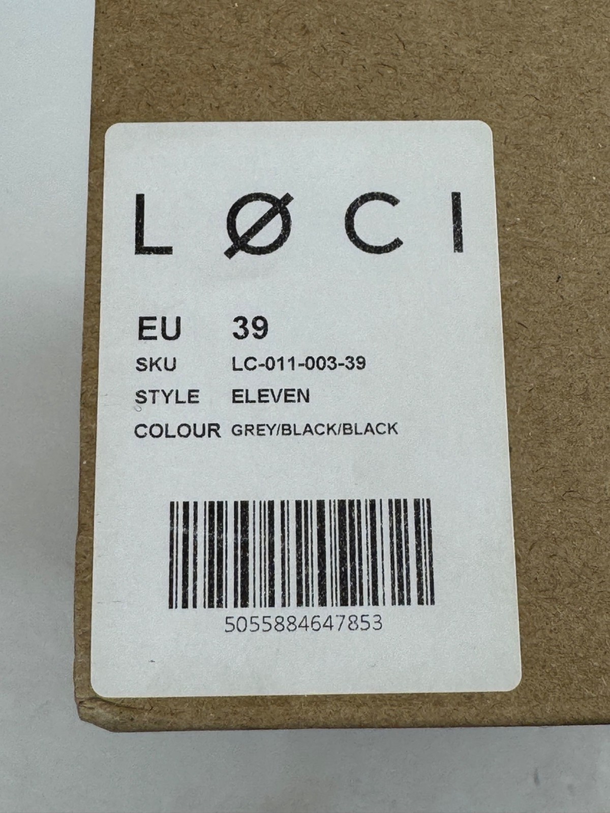 Loci NEW Eleven Black Grey High Top Court Sneakers Unisex EU 39 (Men 7/Women 8)