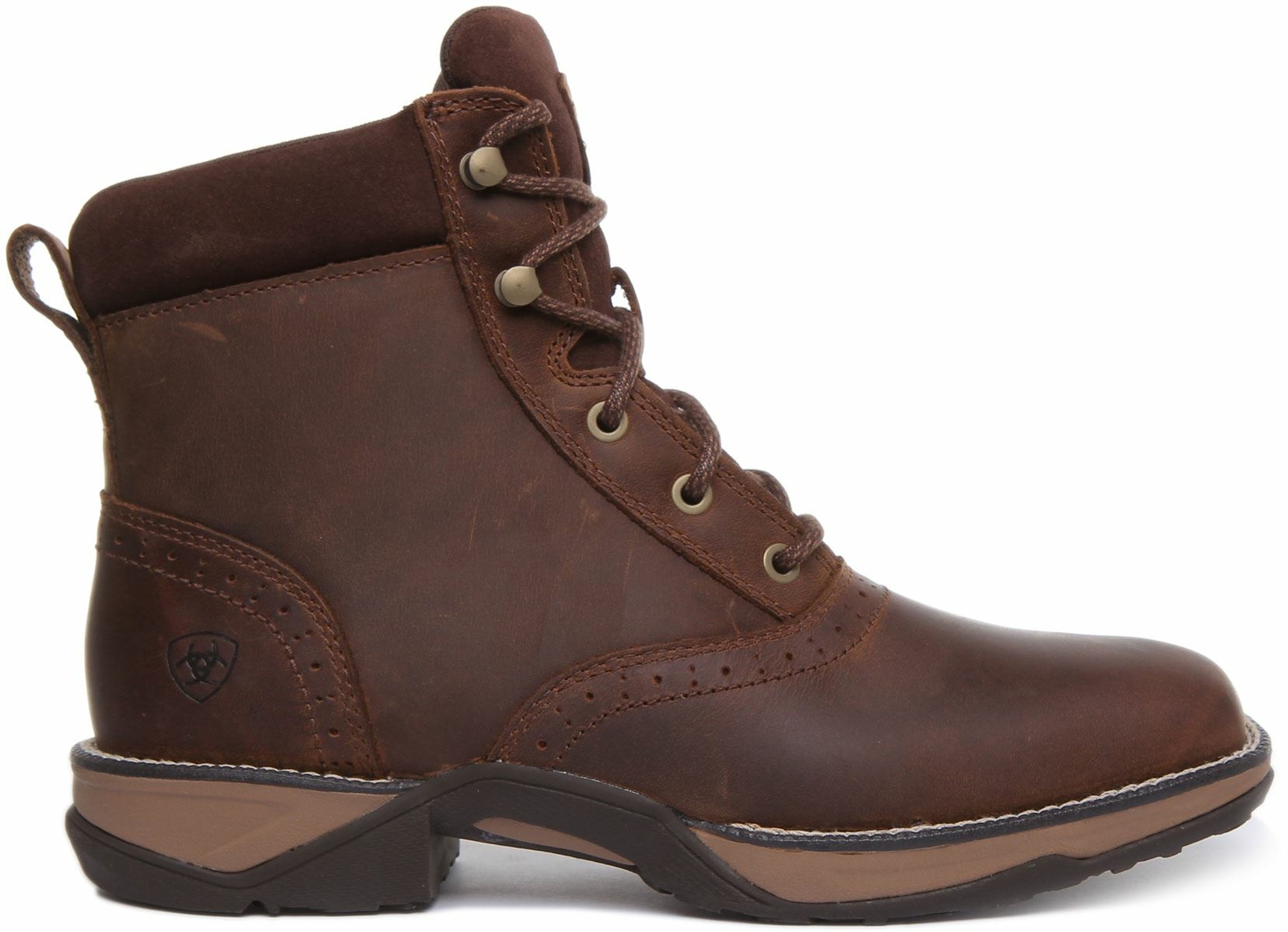 Ariat Anthem Lacer In Dark Brown Square Toe Lace Up Ankle Boots Size US 4 – 8