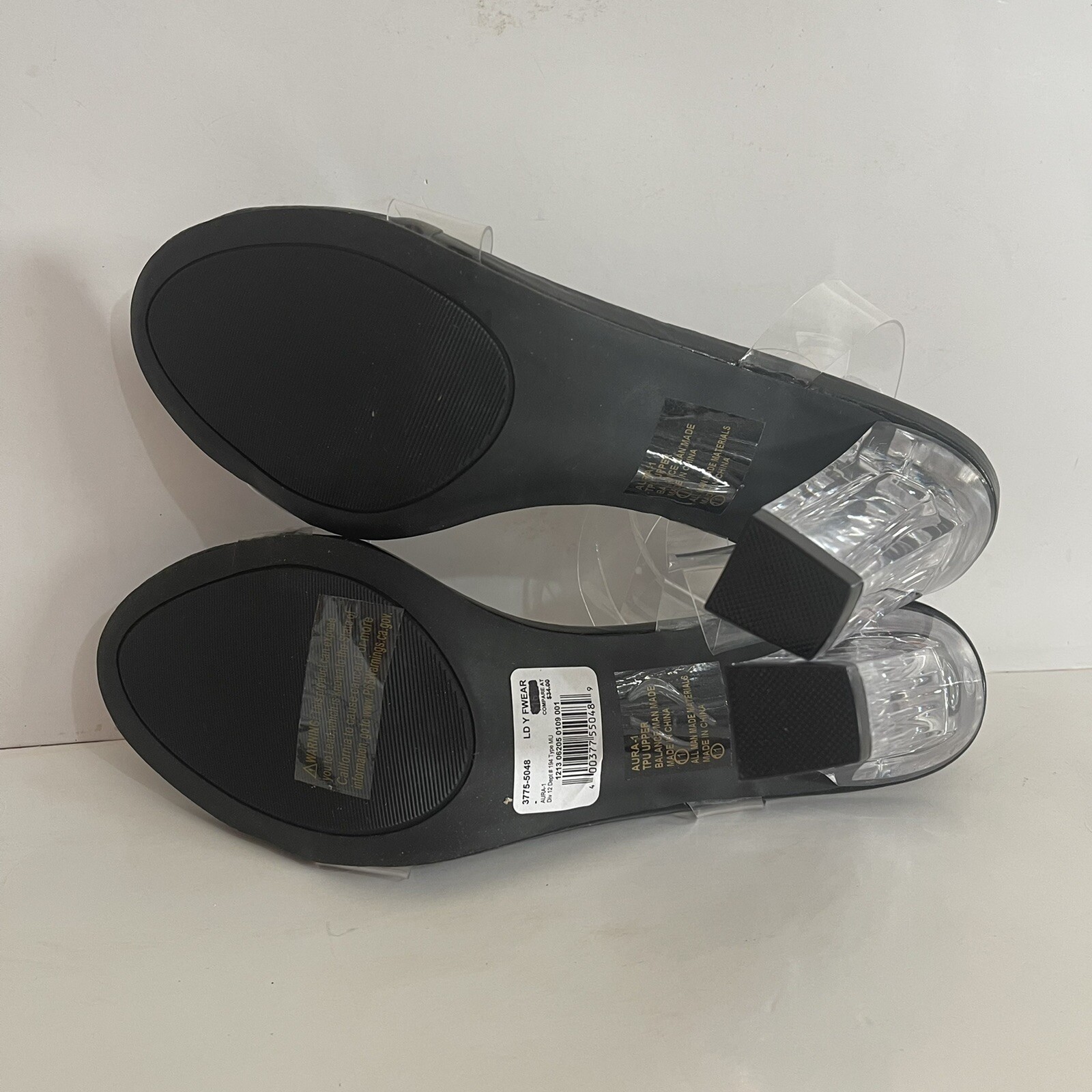 Chase + Chloe Aura-1 clear heels womens size 9 new
