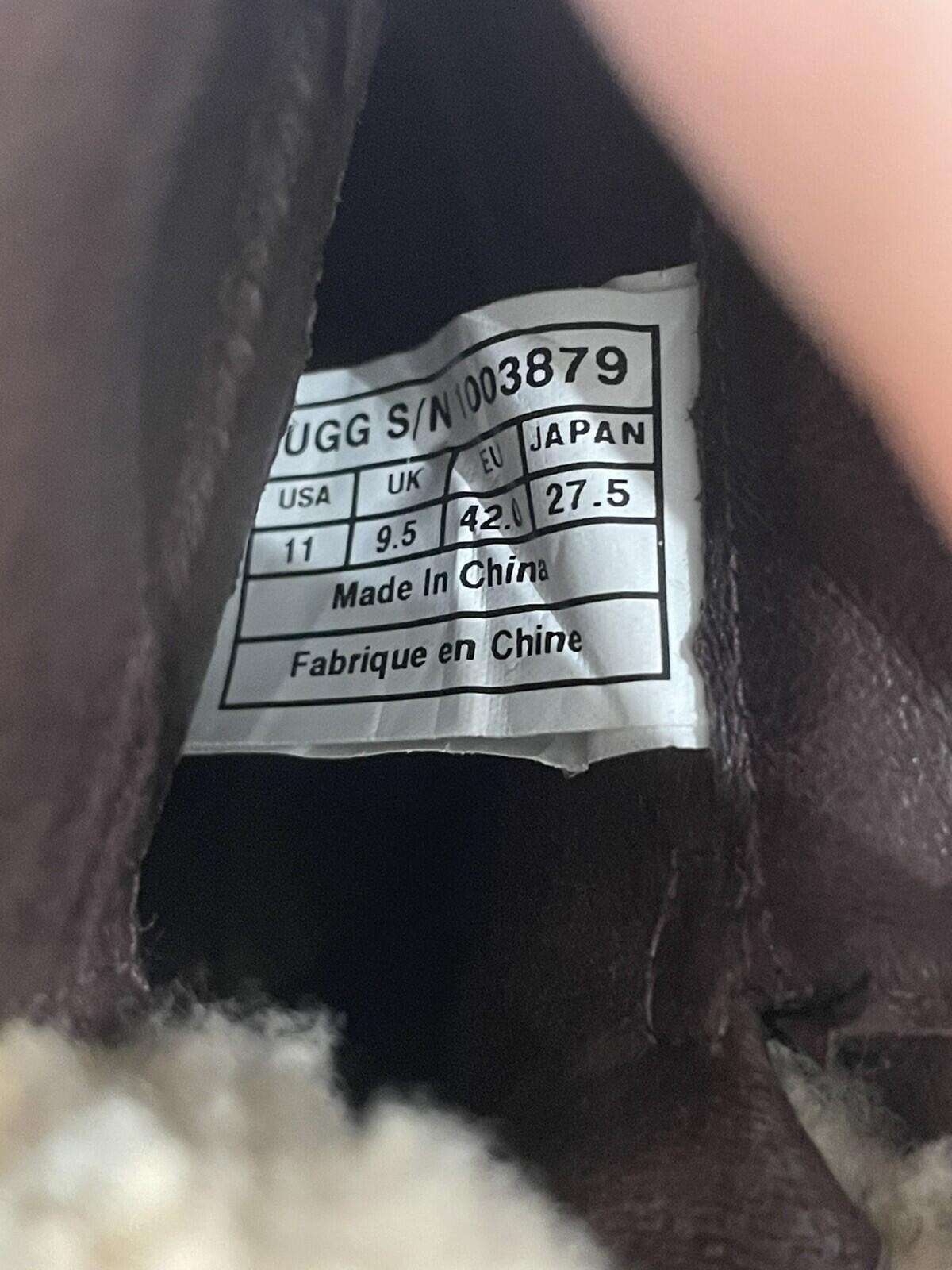 UGG Women’s Anais Brown Shearling Heels Size: 11 (1003879) (A373)