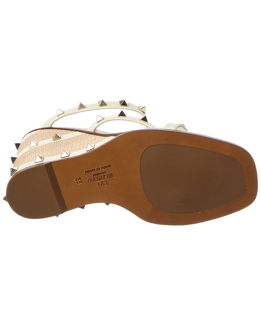 Valentino Rockstud 100 Leather Wedge Sandal Women’s