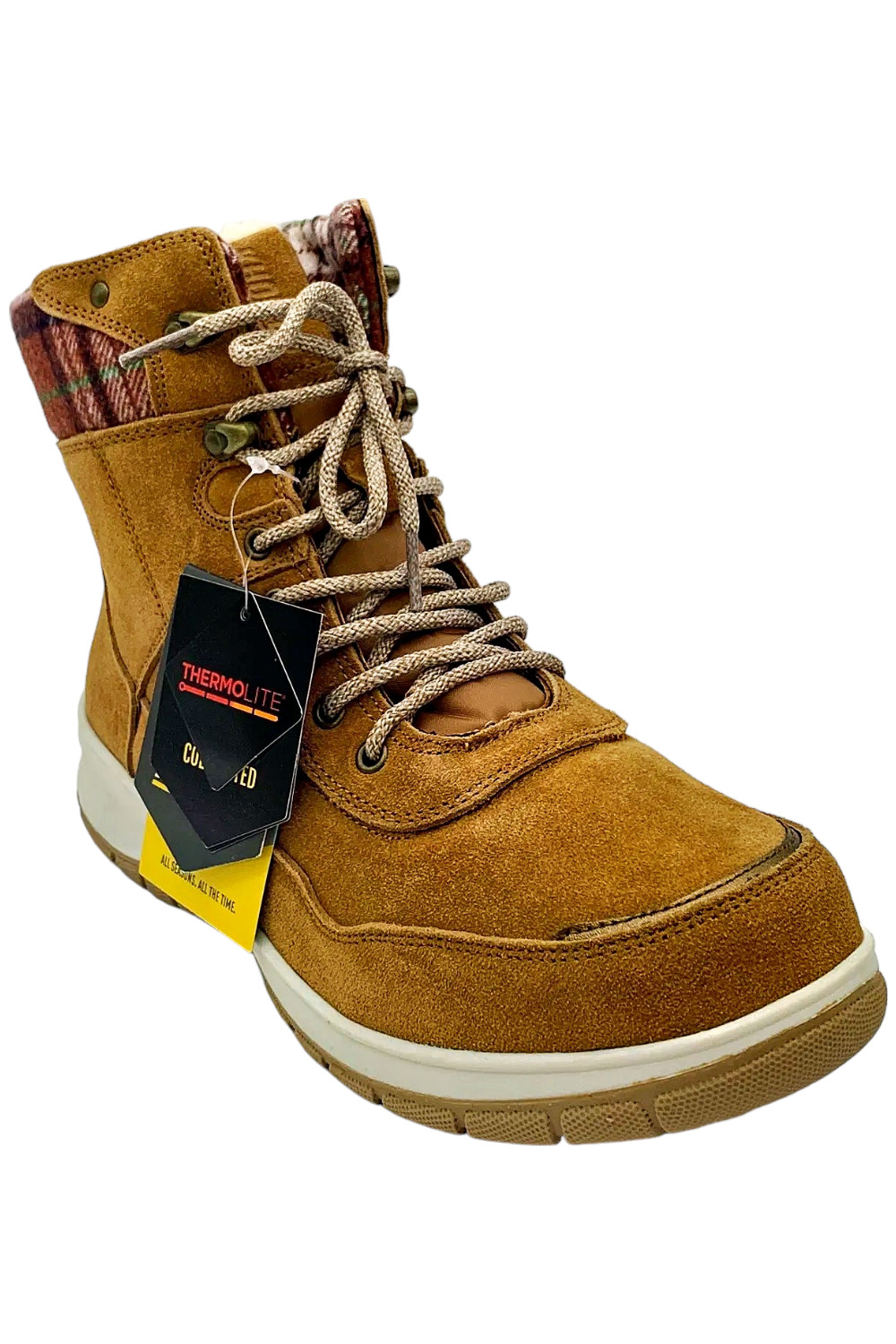 Khombu Water-Resistant Suede Lace-Up Boots Sterling Chestnut