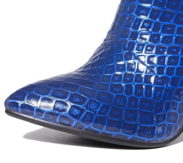 Women Elegant Real Leather Short Boots Back Zipper Pointed Toe Ankle Boots Shoes