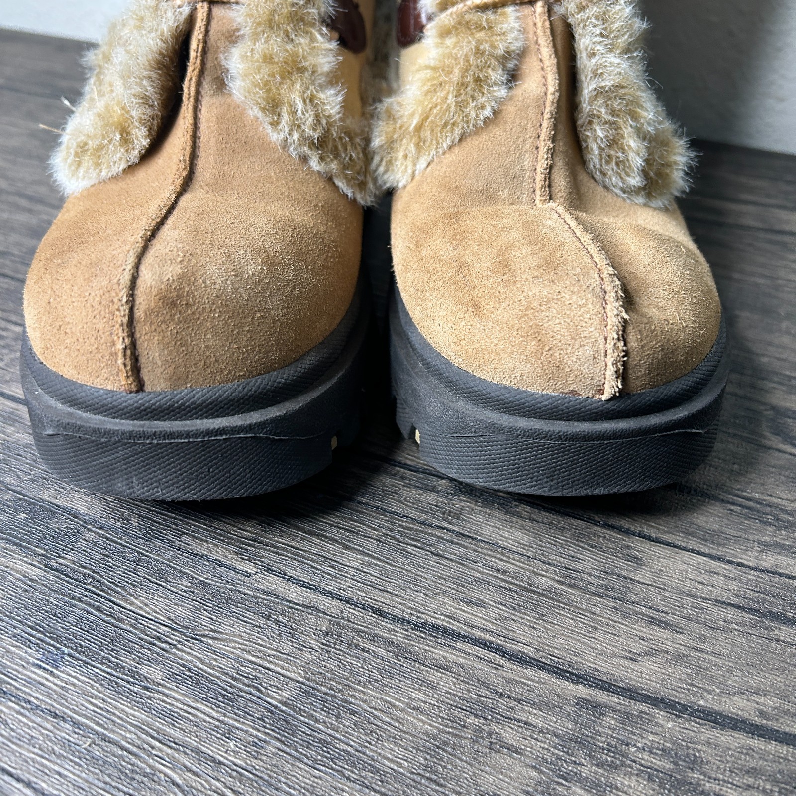 SKECHERS Frolic Leather Snow Boots 45708 Brown EUC Womens Size 8 Y2K 4545