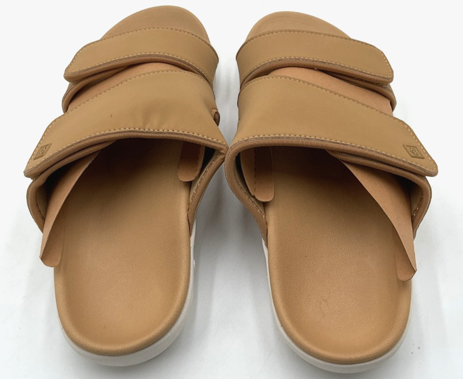 Spenco Kholo Nuevo Women’s Size 7.5 D (Wide) Champagne Comfort Slide Sandal NWOB
