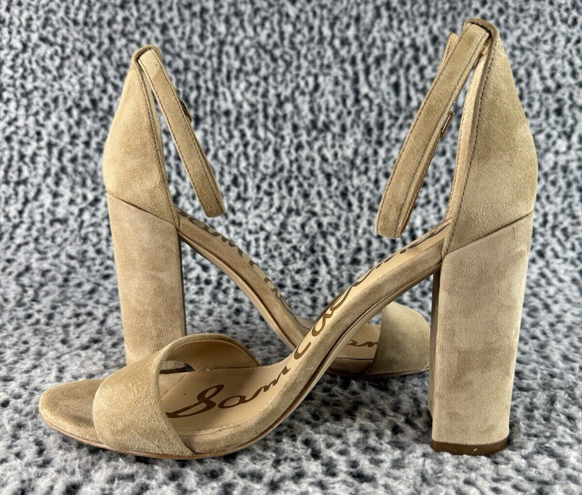 Sam Edelman Classic Two-Piece Heeled Sandals Yaro Oatmeal
